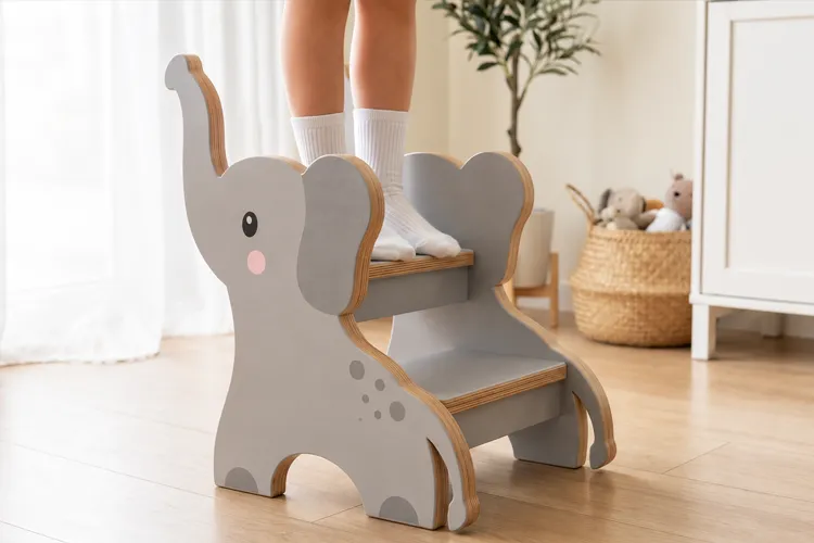 3D elephant step stand