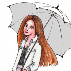 Watercolor Violet Avatar