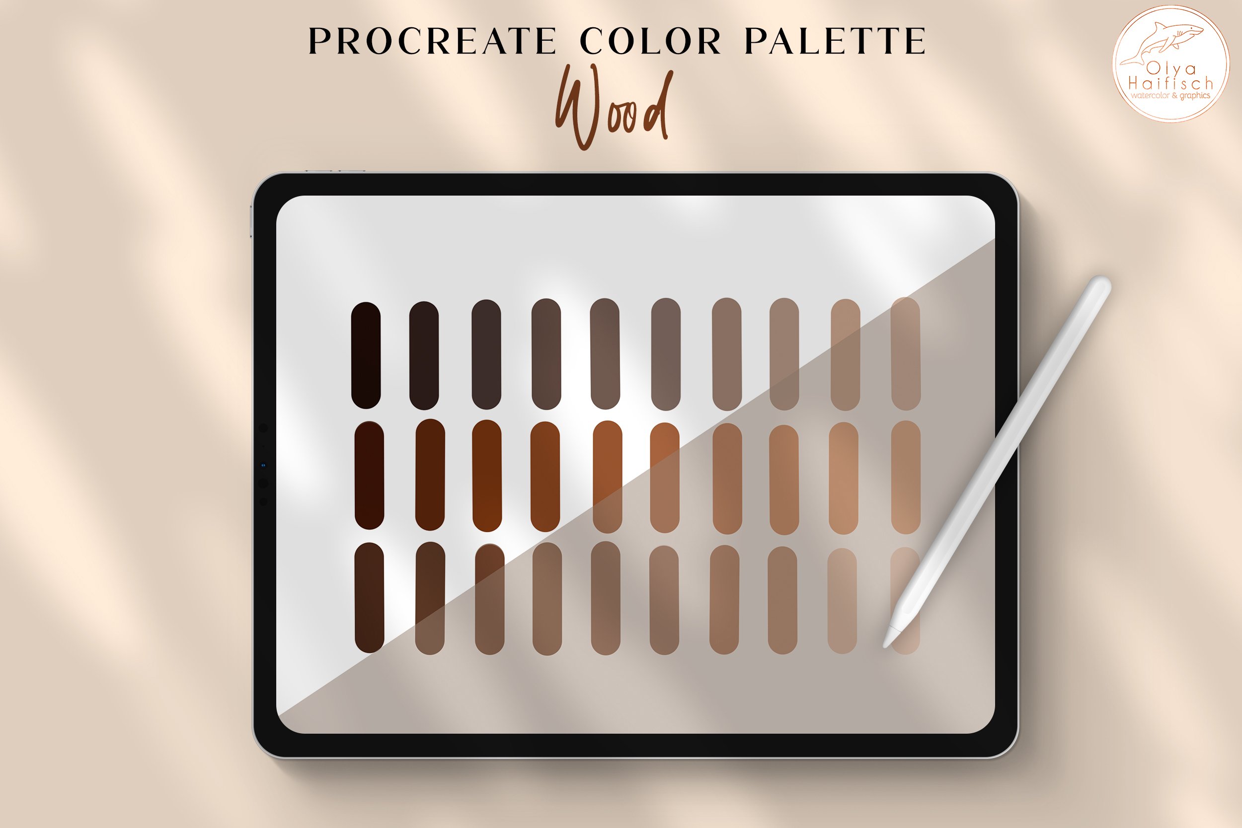 Wood Color Palette Procreate