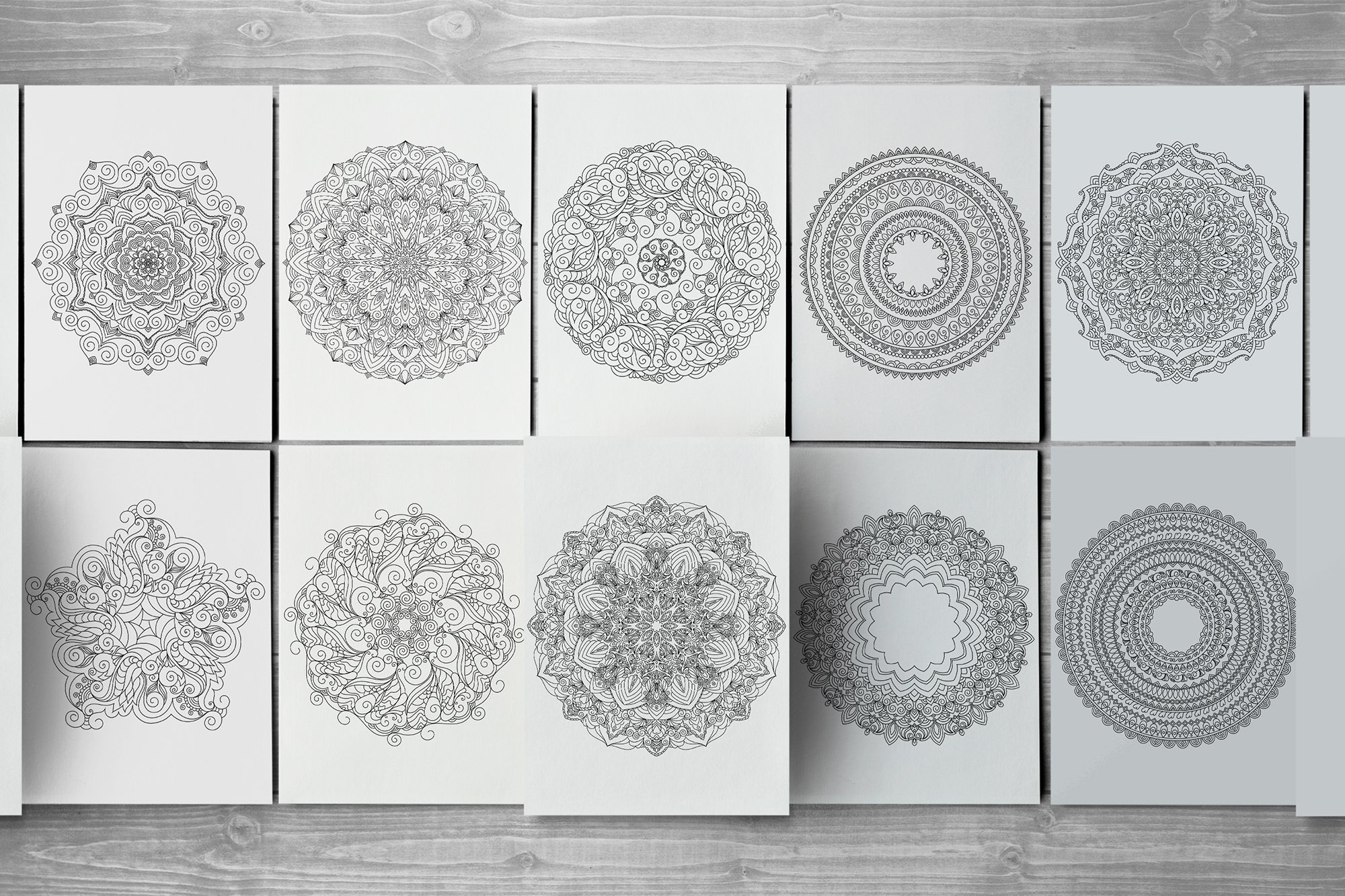 mandala様 Mandala Zentangle Pattern-2-20 By Mandala Creator