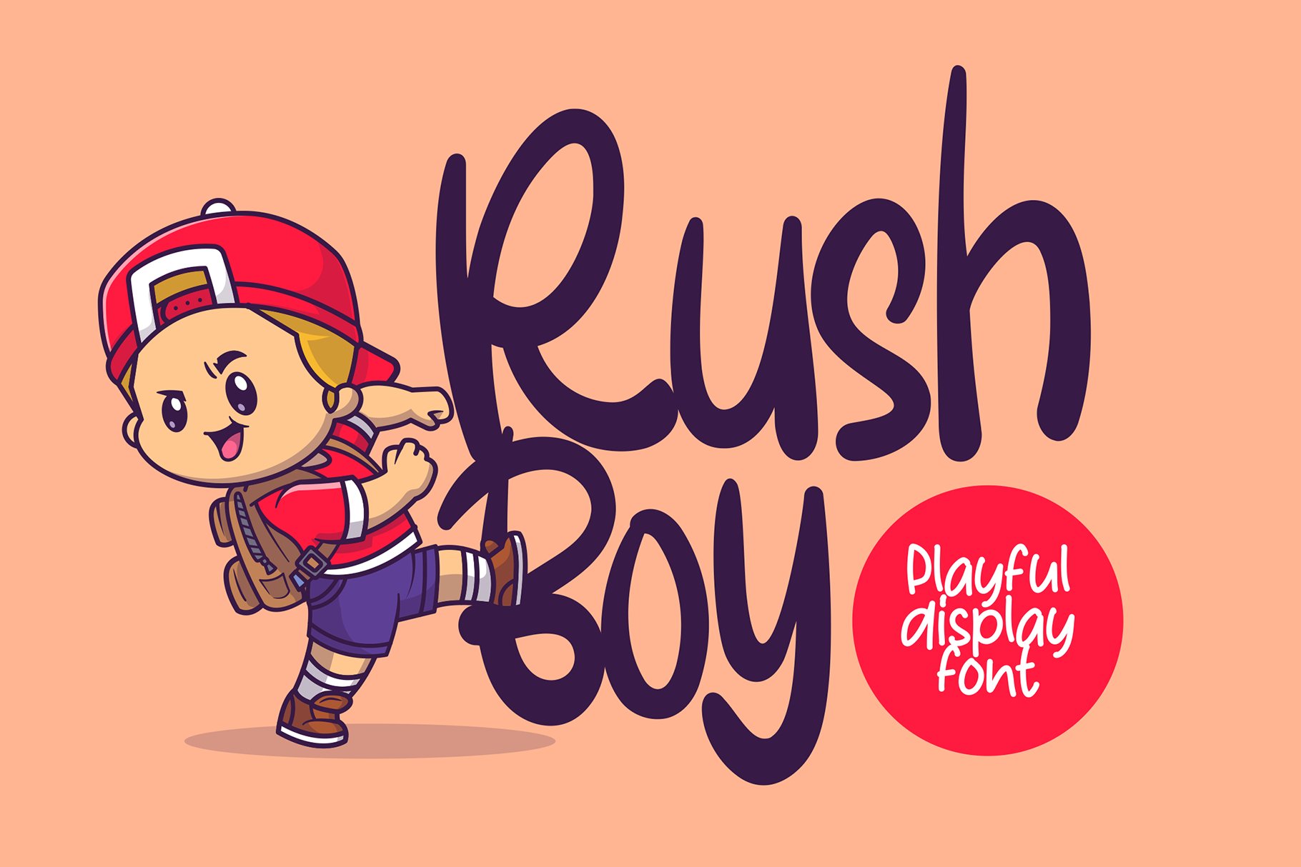 Rush Boy - Playful Display Font (2260654), image size:1820x1214