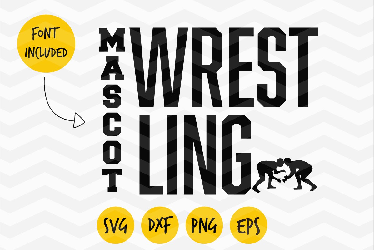 Wrestling mascot svg, dxf, eps, png, Wrestling (2370643)