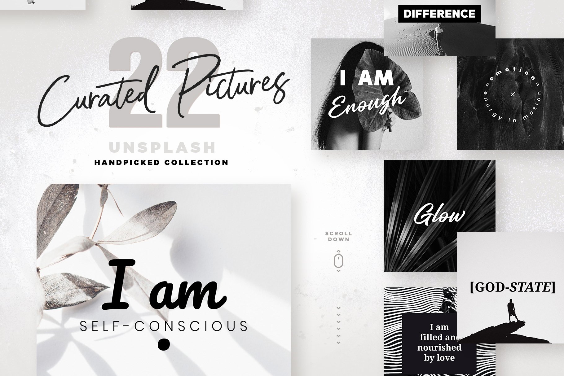 Download 111 X Self Love Quotes B W Edition 646328 Instagram Design Bundles