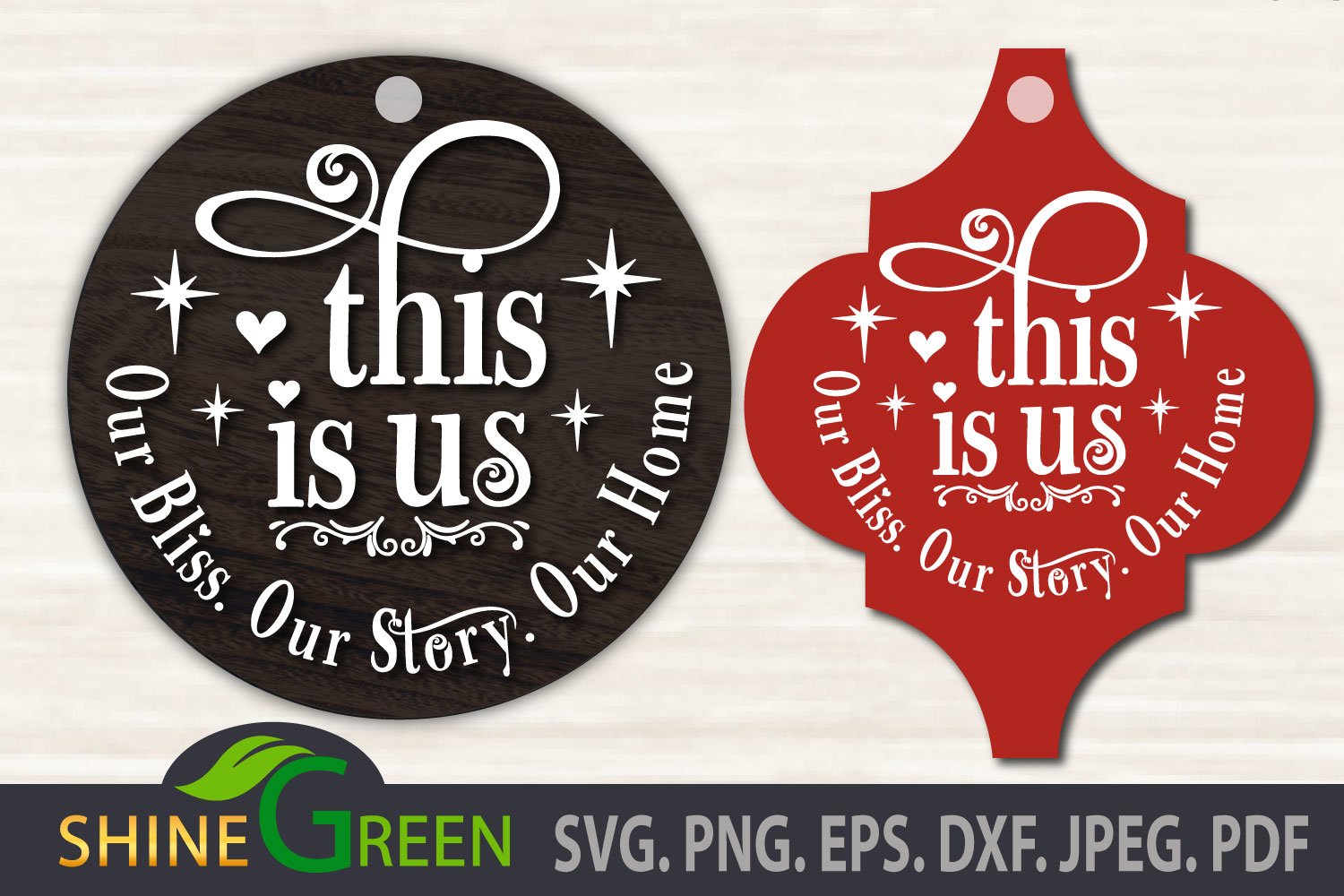 This is Us SVG Family Round Home Sign SVG Cut File (1091516