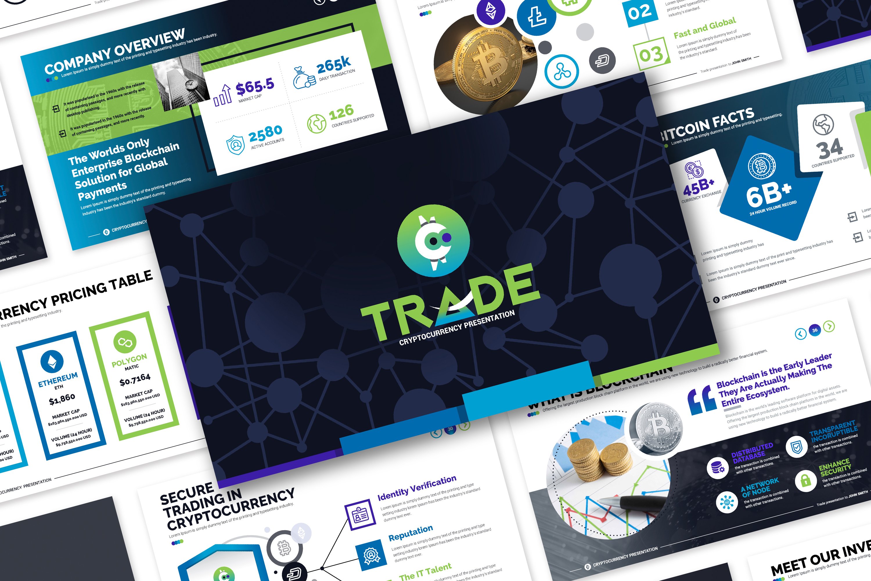 Cryptocurrency PowerPoint Presentation Template (2774607)