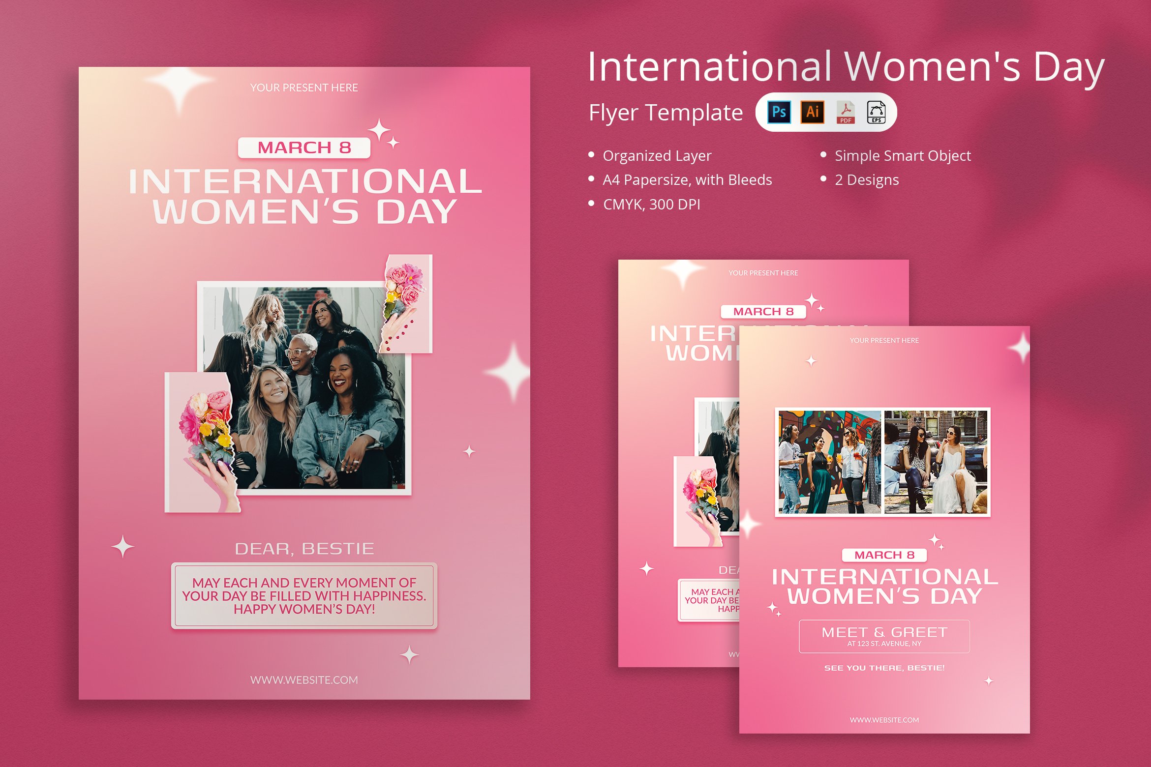 Rempu - International Women's Day Flyer, image size:2340x1560