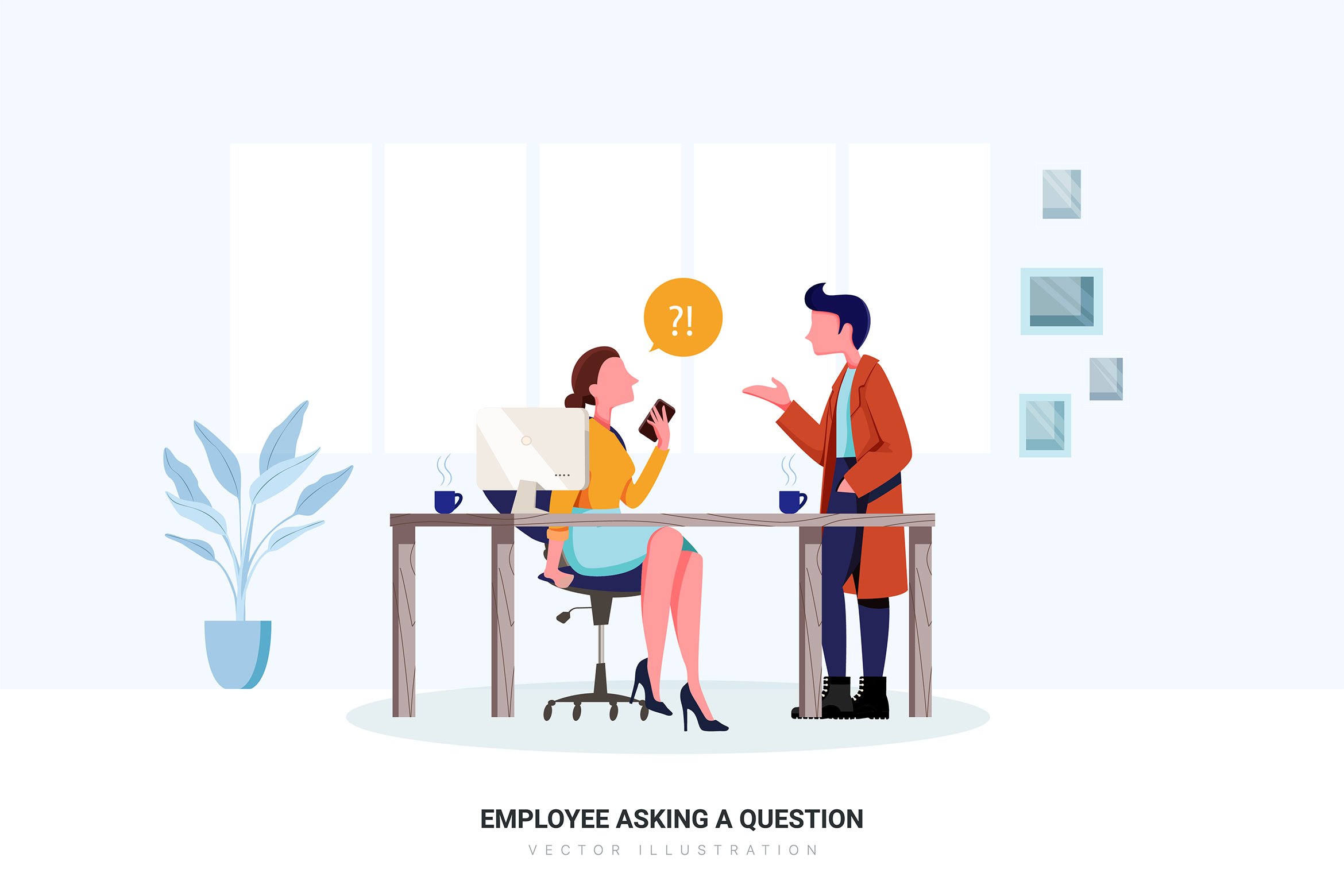 Office Culture Vector Illustration Pack (410194) | Illustrations ...