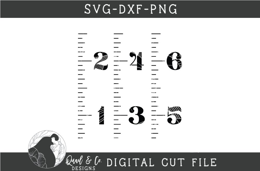 Growth Chart SVG, Growth Ruler Cut File (1015280) Cut Files Design Bundles
