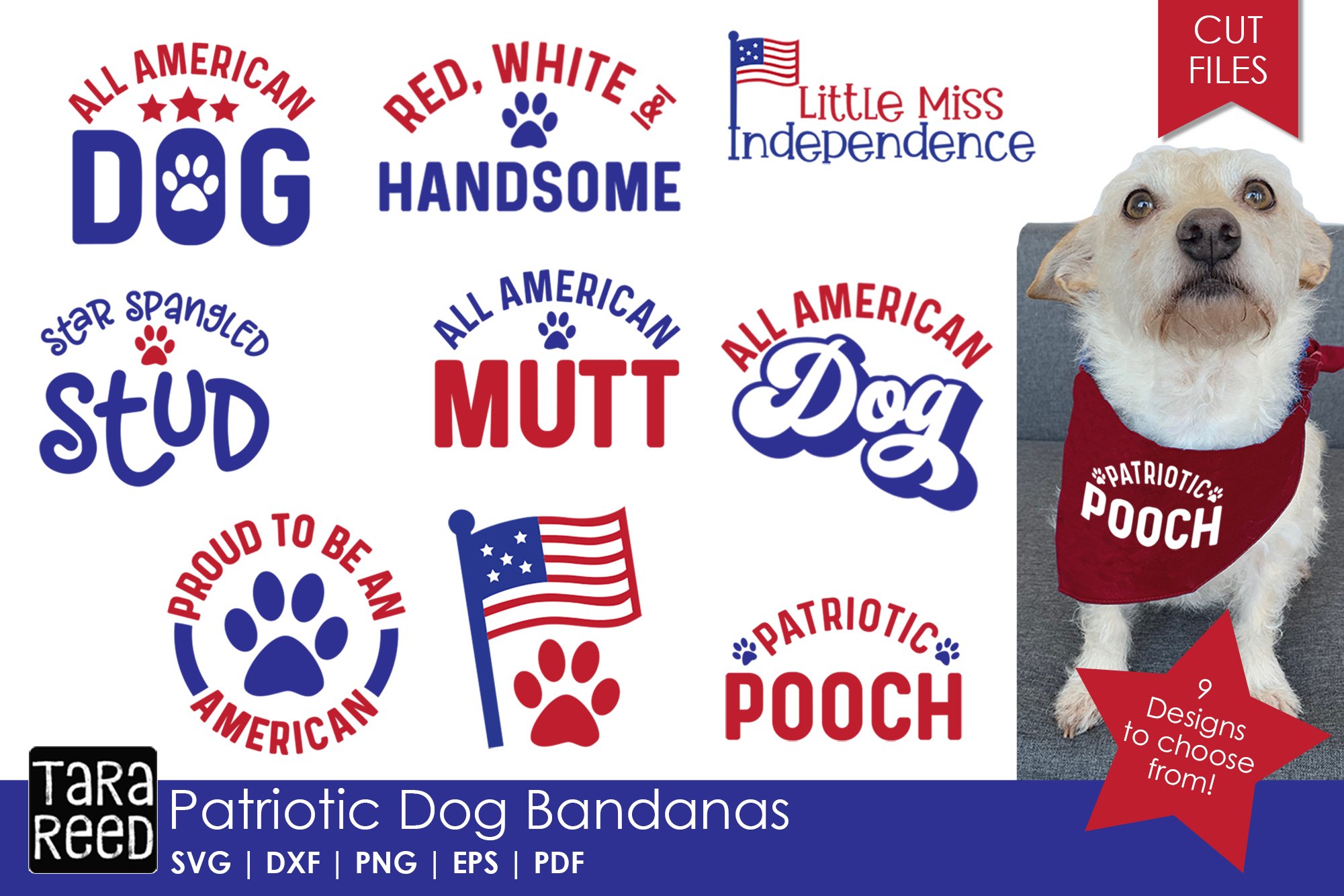 Download Patriotic Dog Bandanas Svg Cut Files For Crafters 485894 Cut Files Design Bundles SVG Cut Files