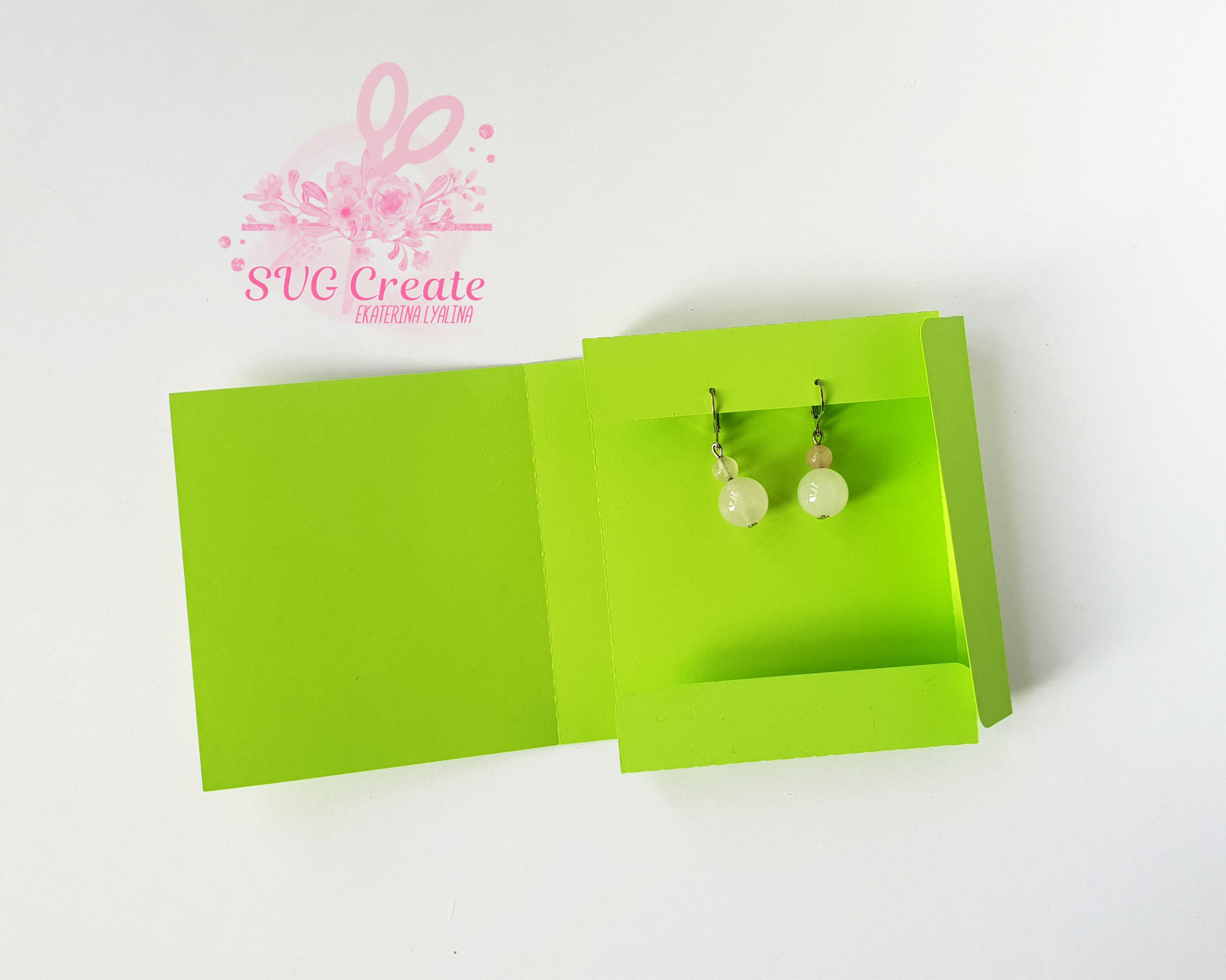 Earring card, earring display, earring organizer, svg box (218186