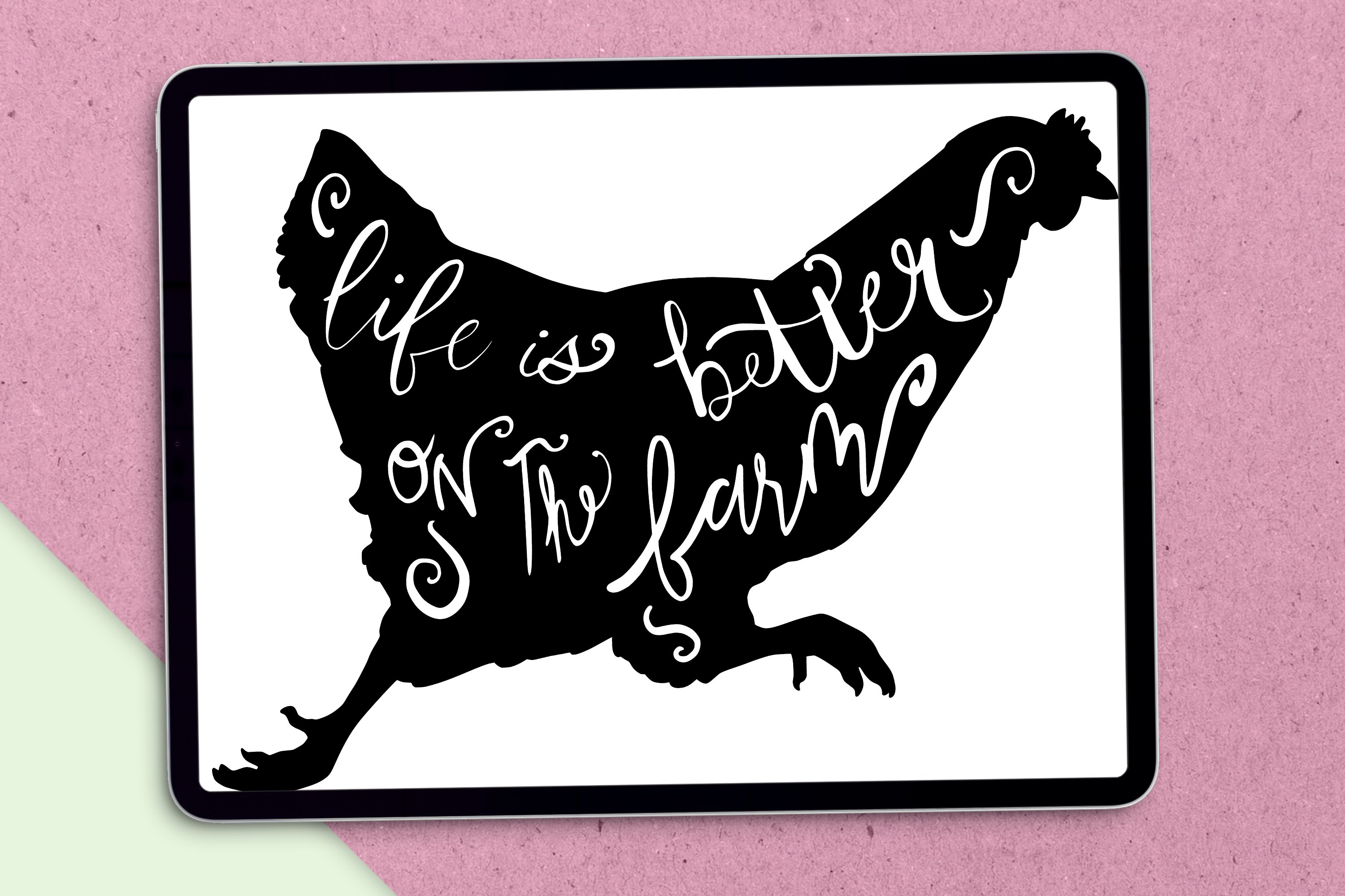 Chicken Svg, Life Is Better On The Farm Svg (896054) | Cut Files