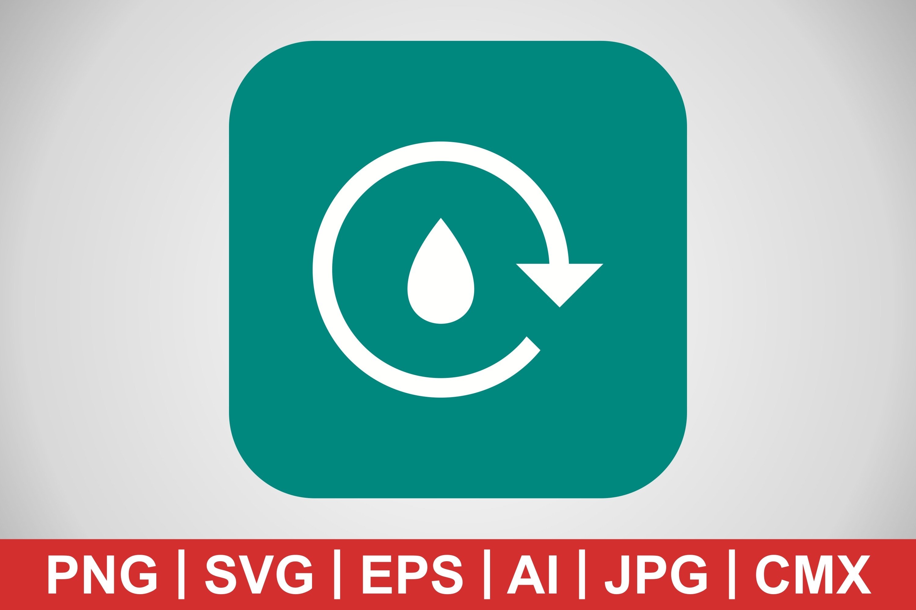 Vector Water Recycle Icon (1061706) | Icons | Design Bundles