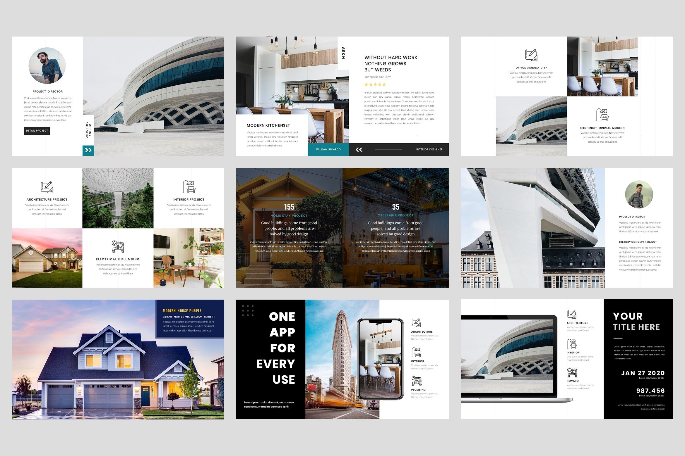 Architecture - Interior keynote Template (410813) | Keynote | Design ...