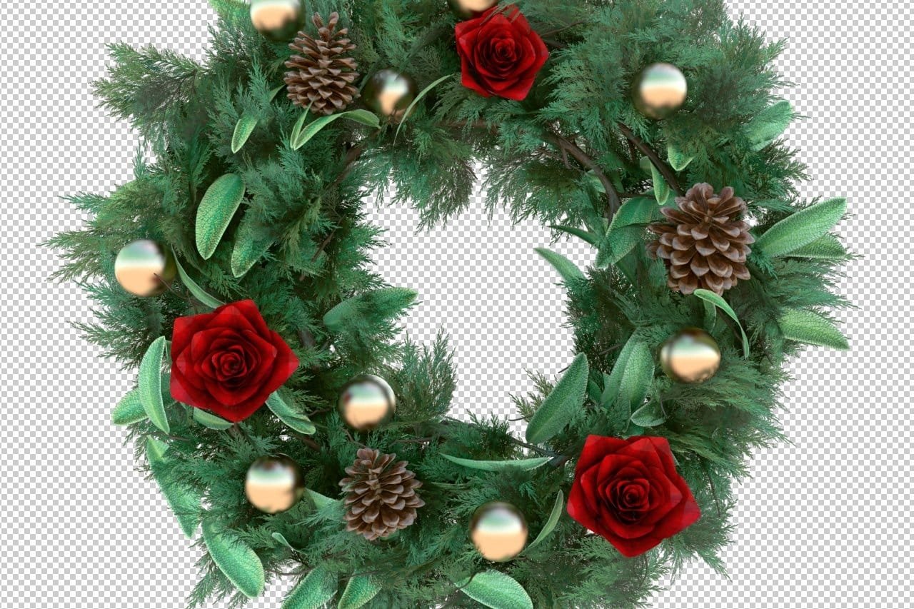 christmas wreath png clipart 371143 objects design bundles christmas wreath png clipart
