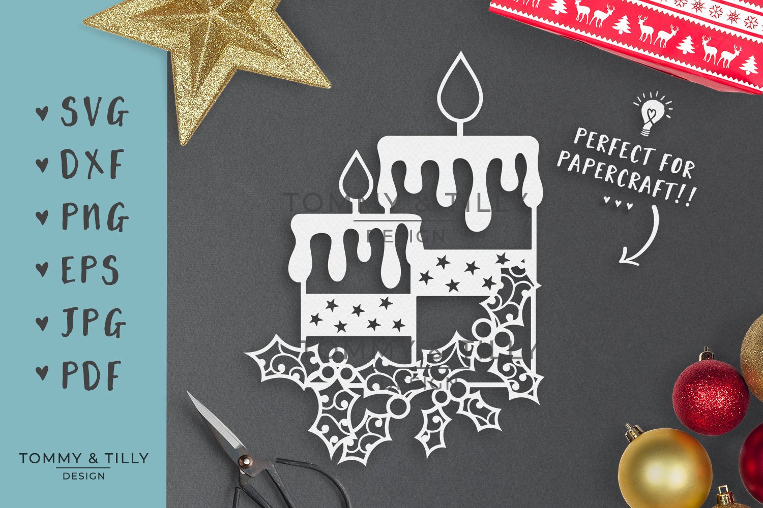 Candles SVG EPS DXF PNG PDF JPG Cut File (120006) SVGs Design Bundles