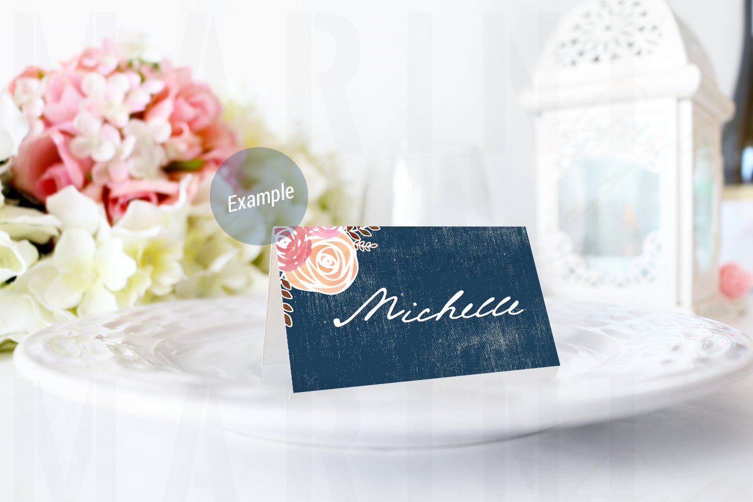 Wedding mockup, Place card mockup, name card mockup, PSD