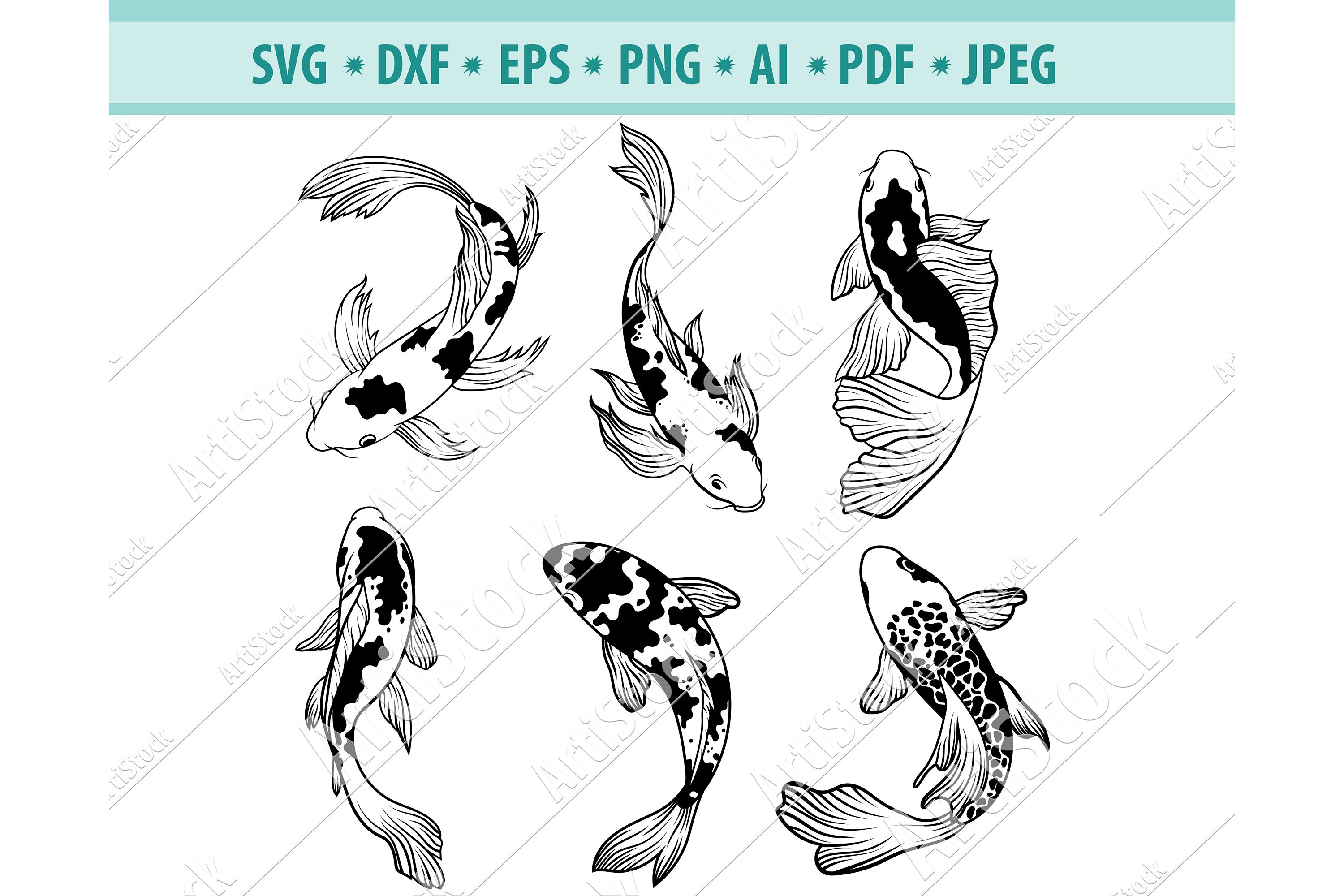 Download Koi Fish Svg Koi Carps Svg Koi Svg Fish Dxf Png Eps 522938 Svgs Design Bundles