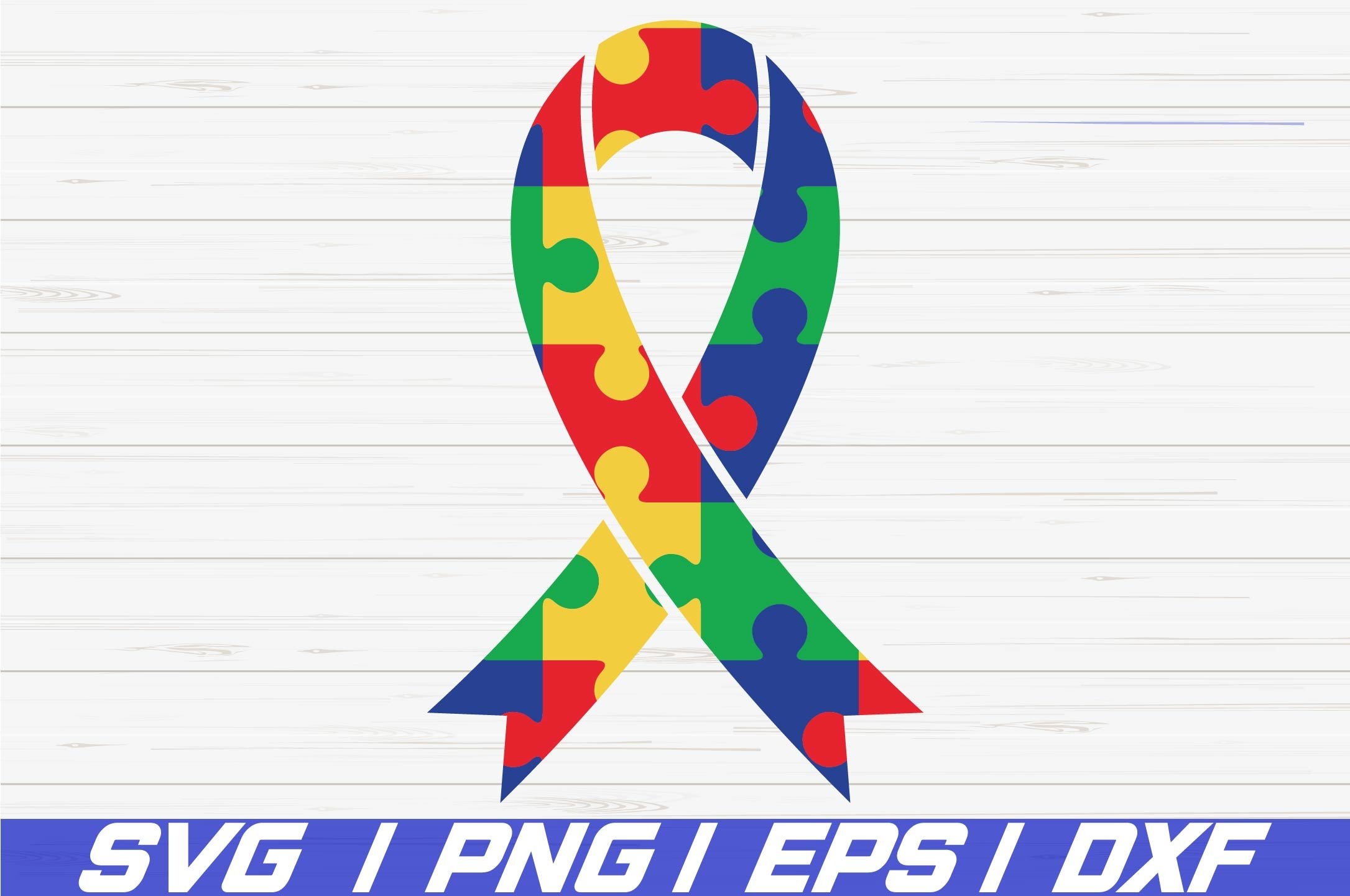 Autism Ribbon SVG / Cut Files / Commercial use / Cricut (535909) | Cut