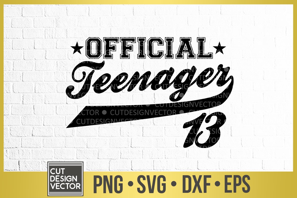 Official Teenager SVG (304007) SVGs Design Bundles