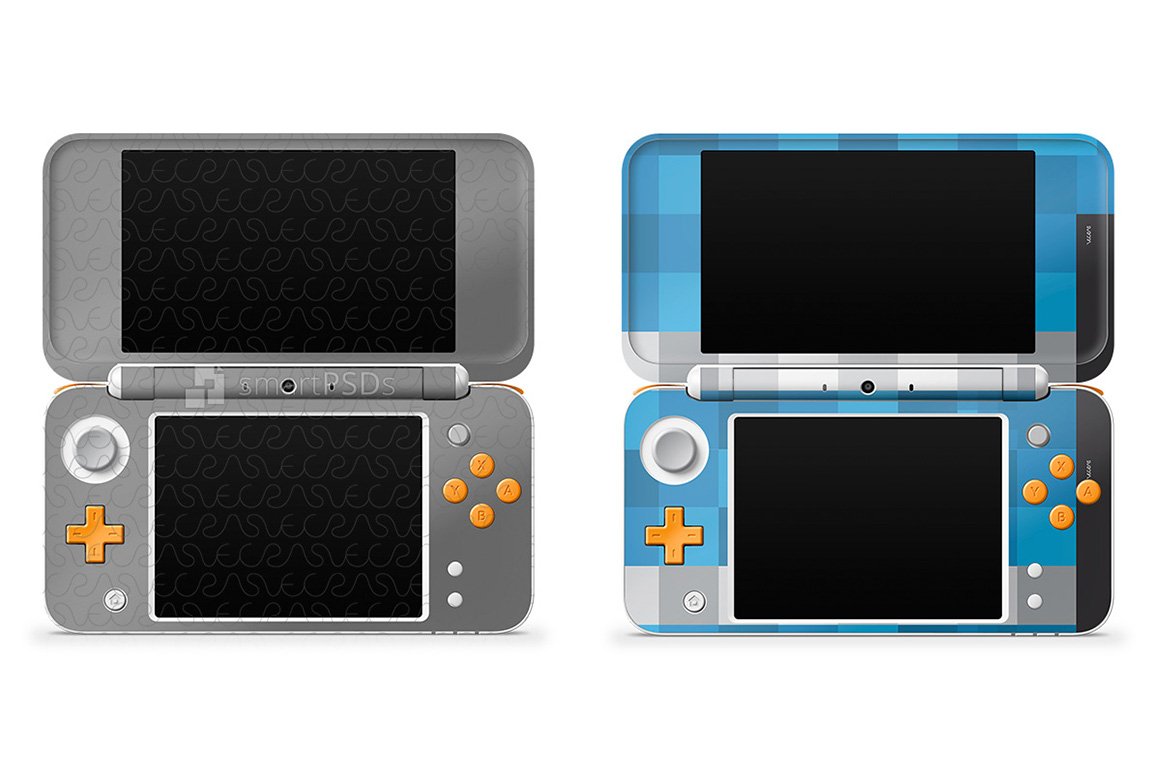 Nintendo 2DS XL 2017 Skin Decal Design Template 2013 (35449) | Mockups ...