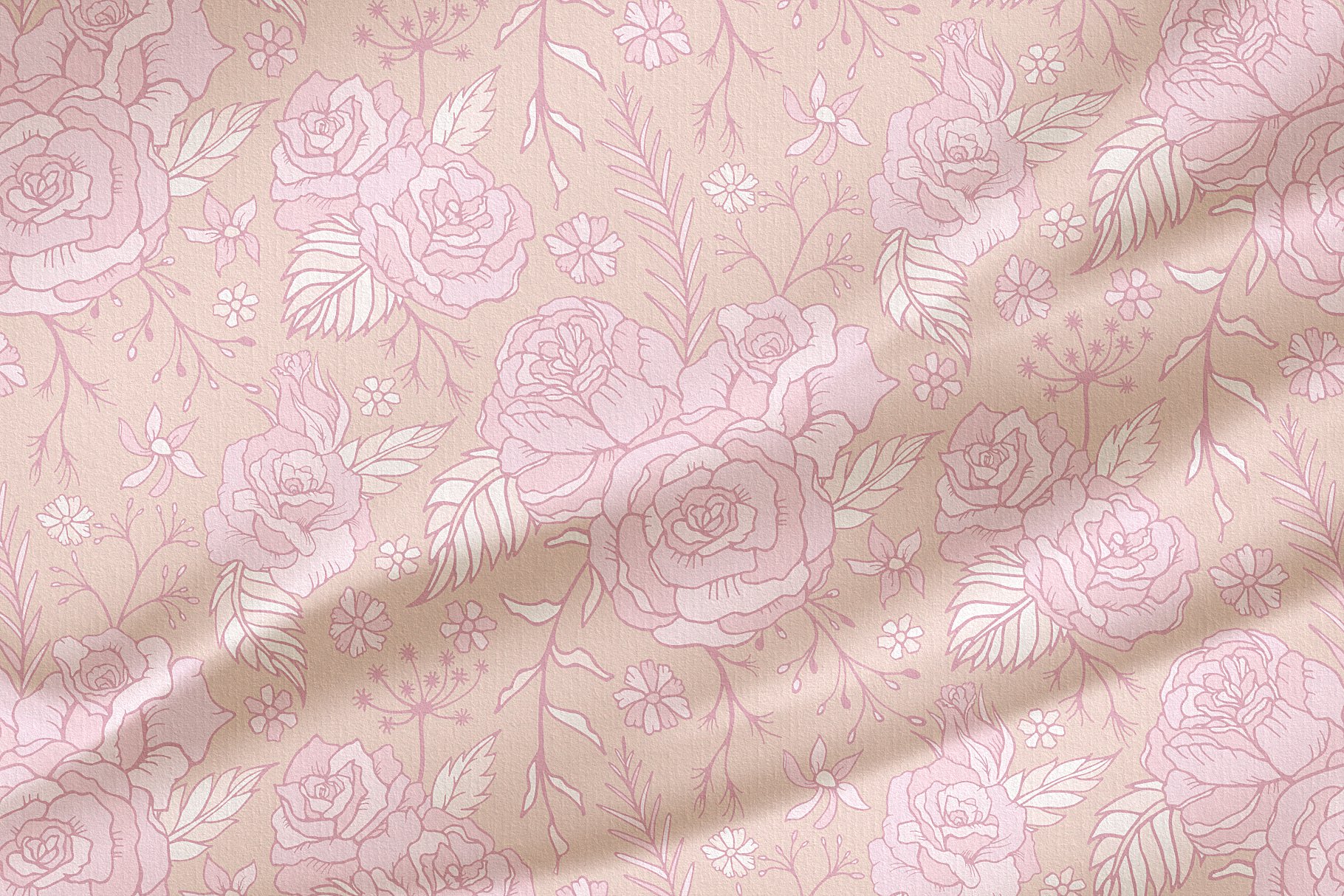 Rose Flower Patterns & Clipart (478153) Illustrations Design Bundles