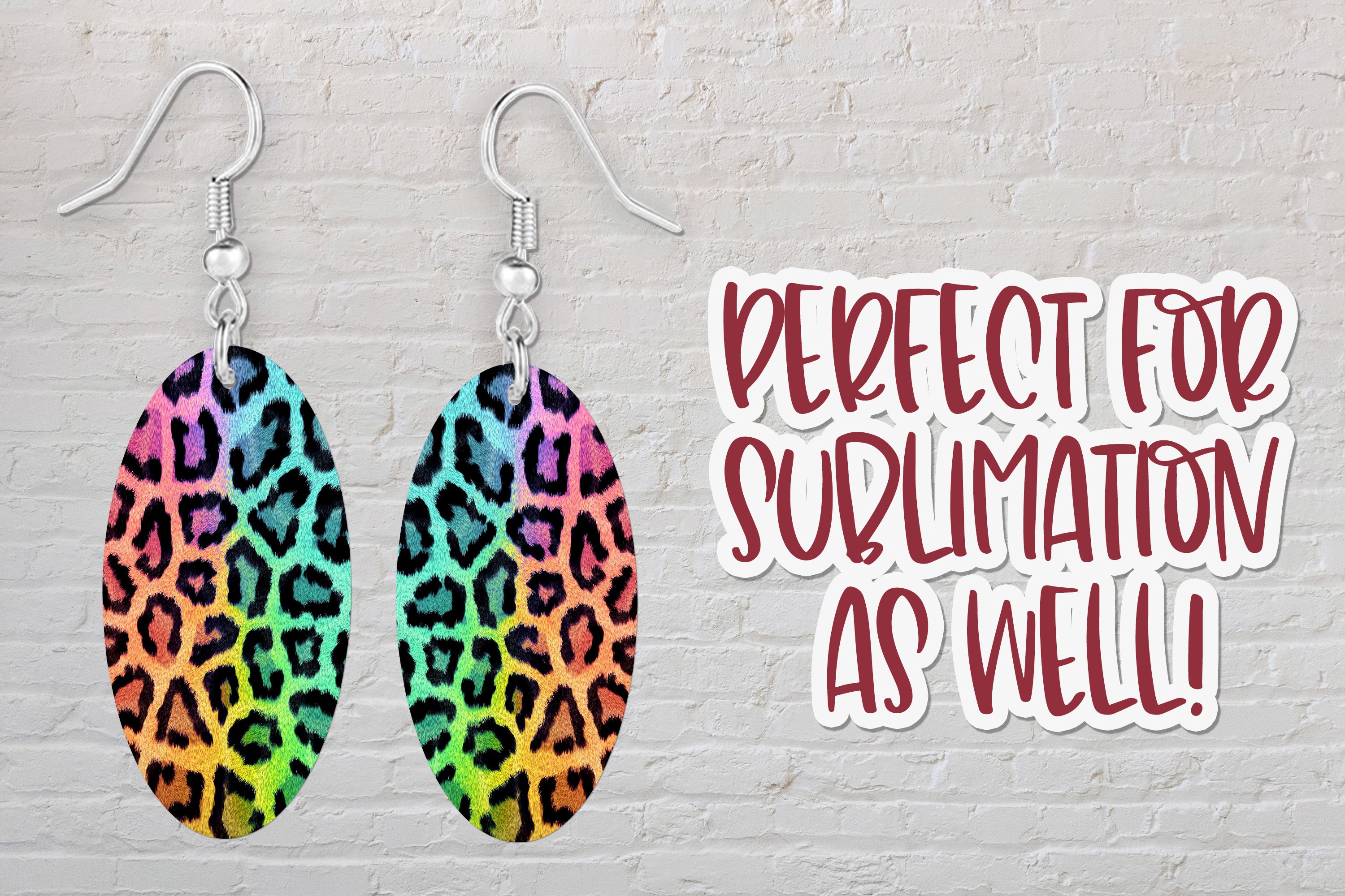 Faux Leather Earring Mockup, Smart Object PSD (901163