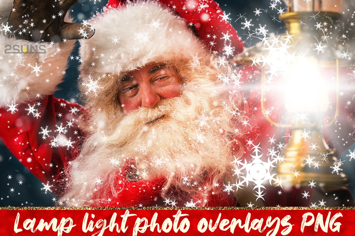 30 Christmas Photo overlays, photoshop overlays, Lamp light example image 3
