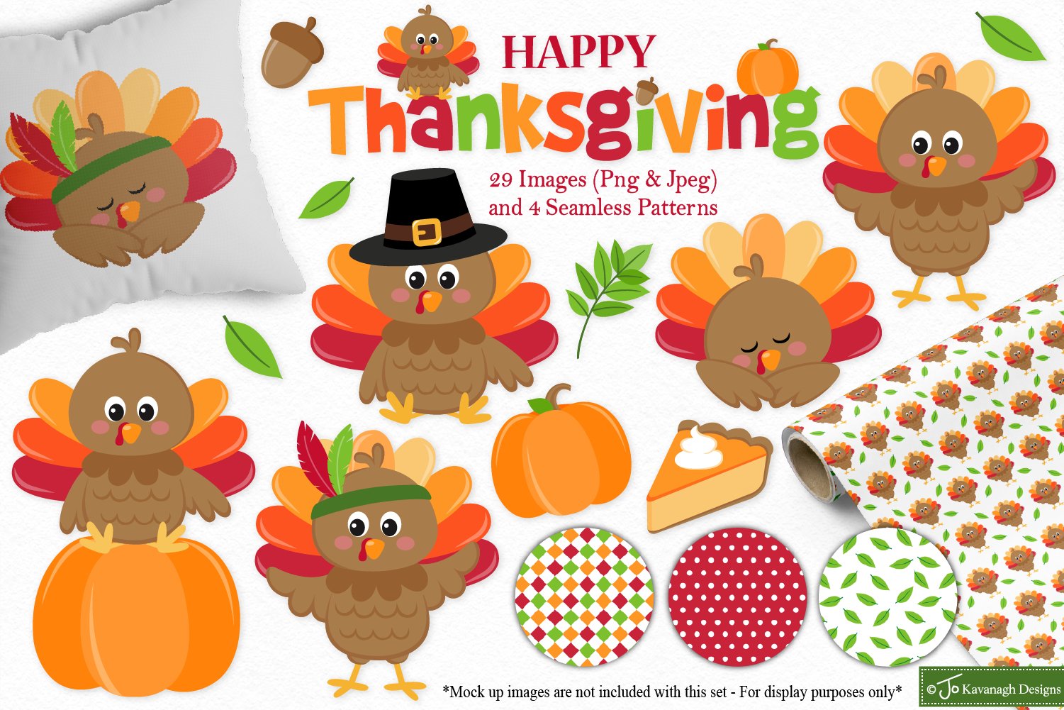 Thanksgiving clipart bundle, Fall -C41