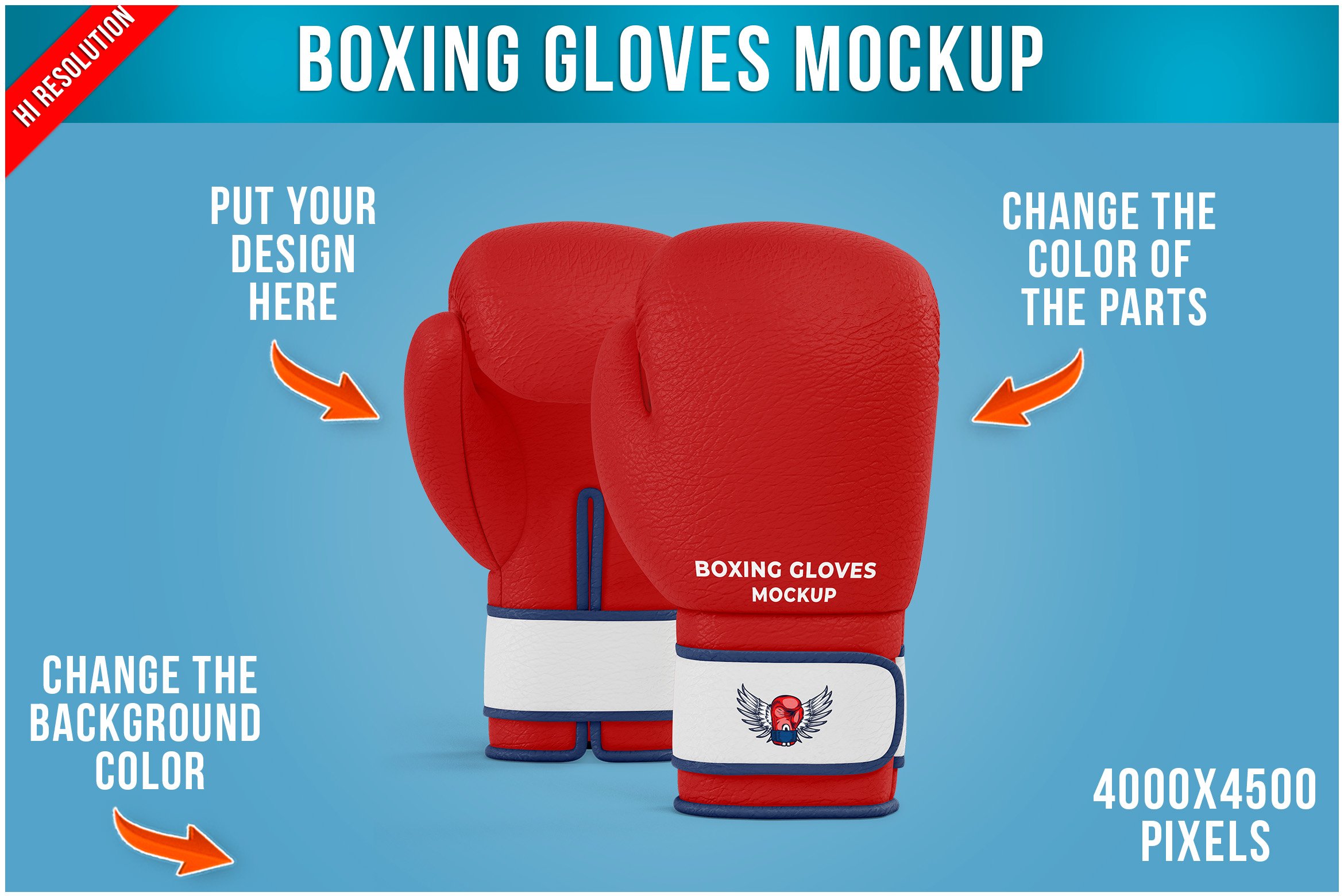 gloves mockup psd free boxing stuff