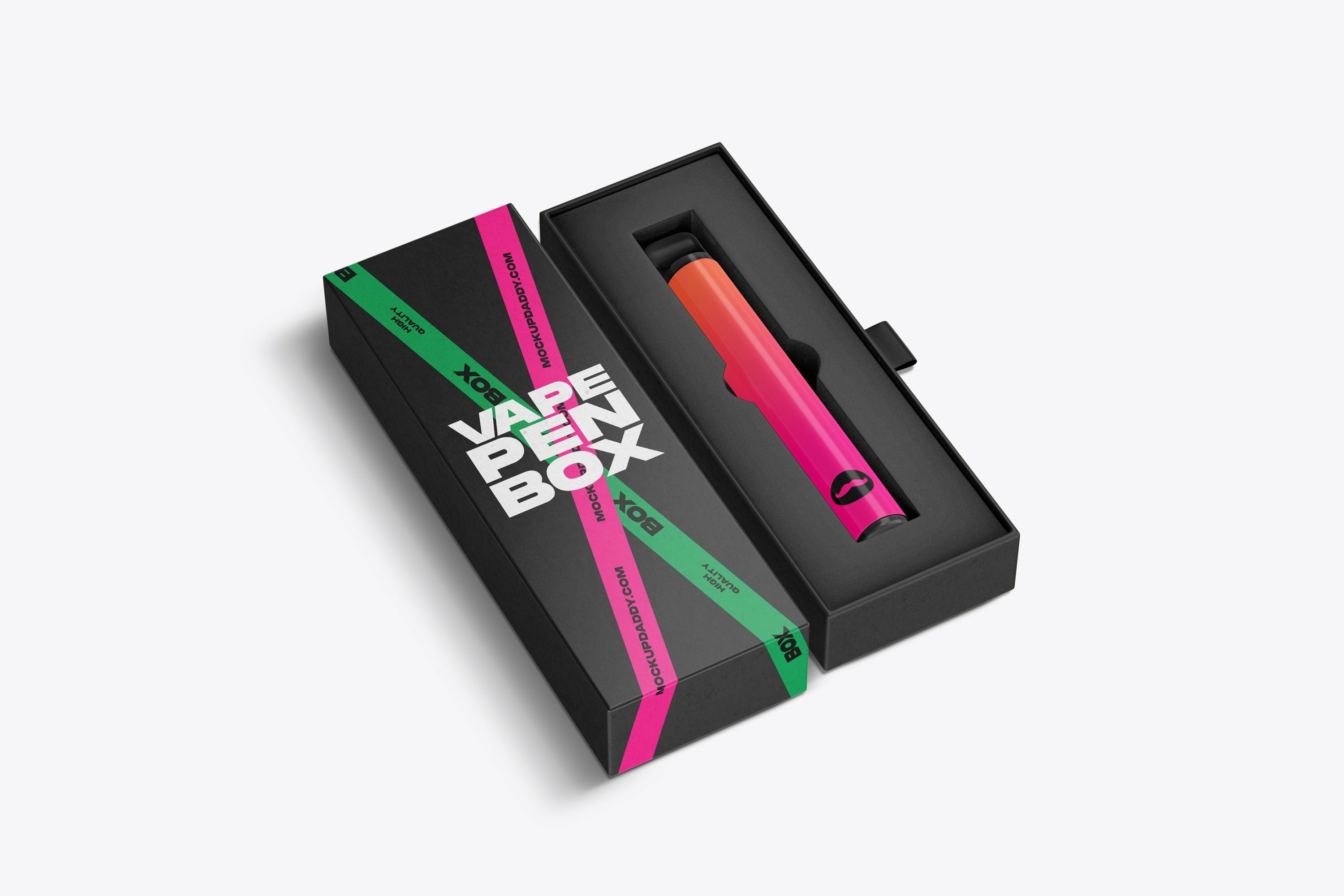 vape mockup Vape Device with Box Mockup - PSD - 115091 main image 1