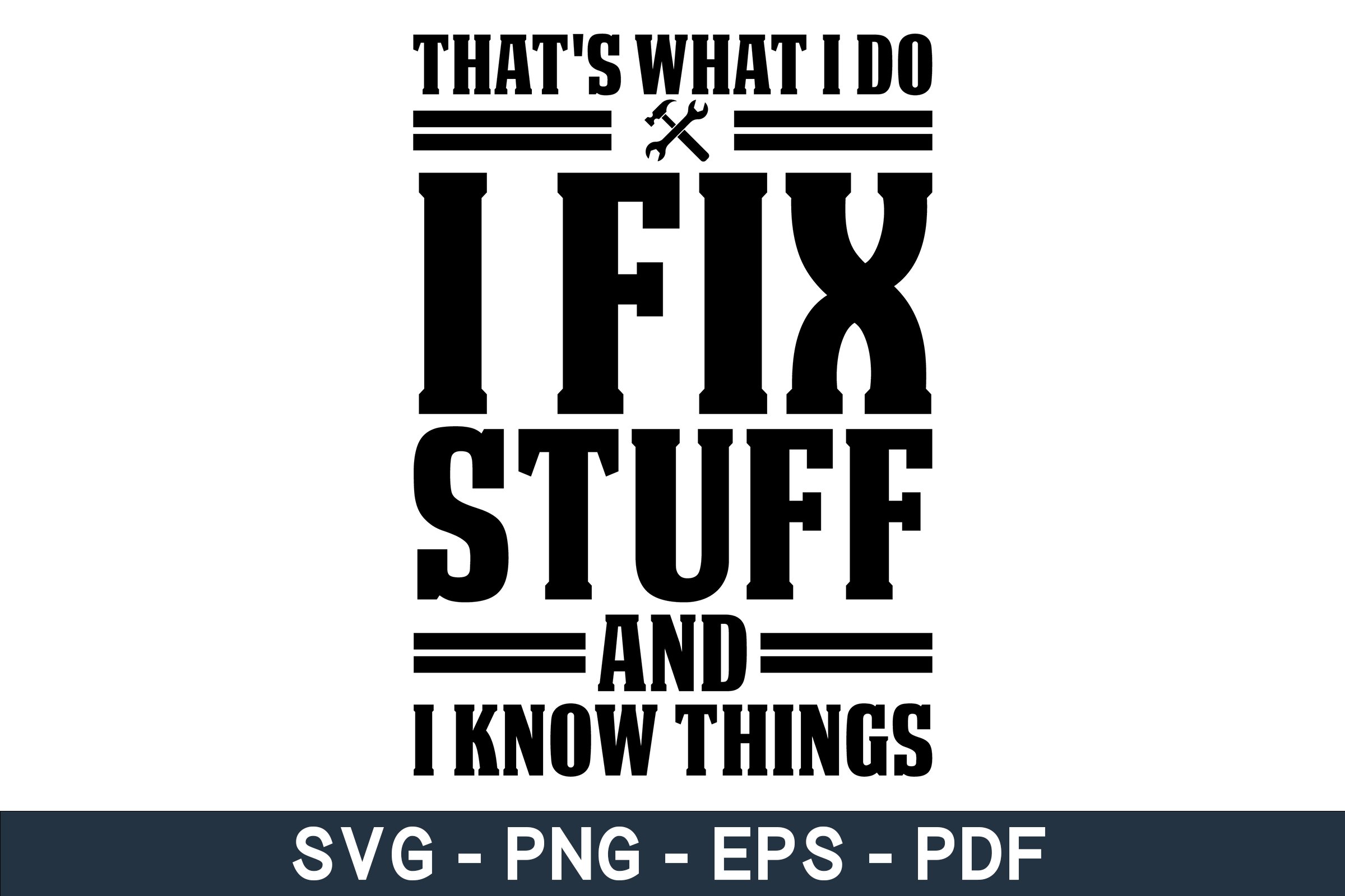 Baseballkappe „I Fix Stuff And I Know Things“ – Lustiger Spruch, Verstellbar, Für Herren & Damen