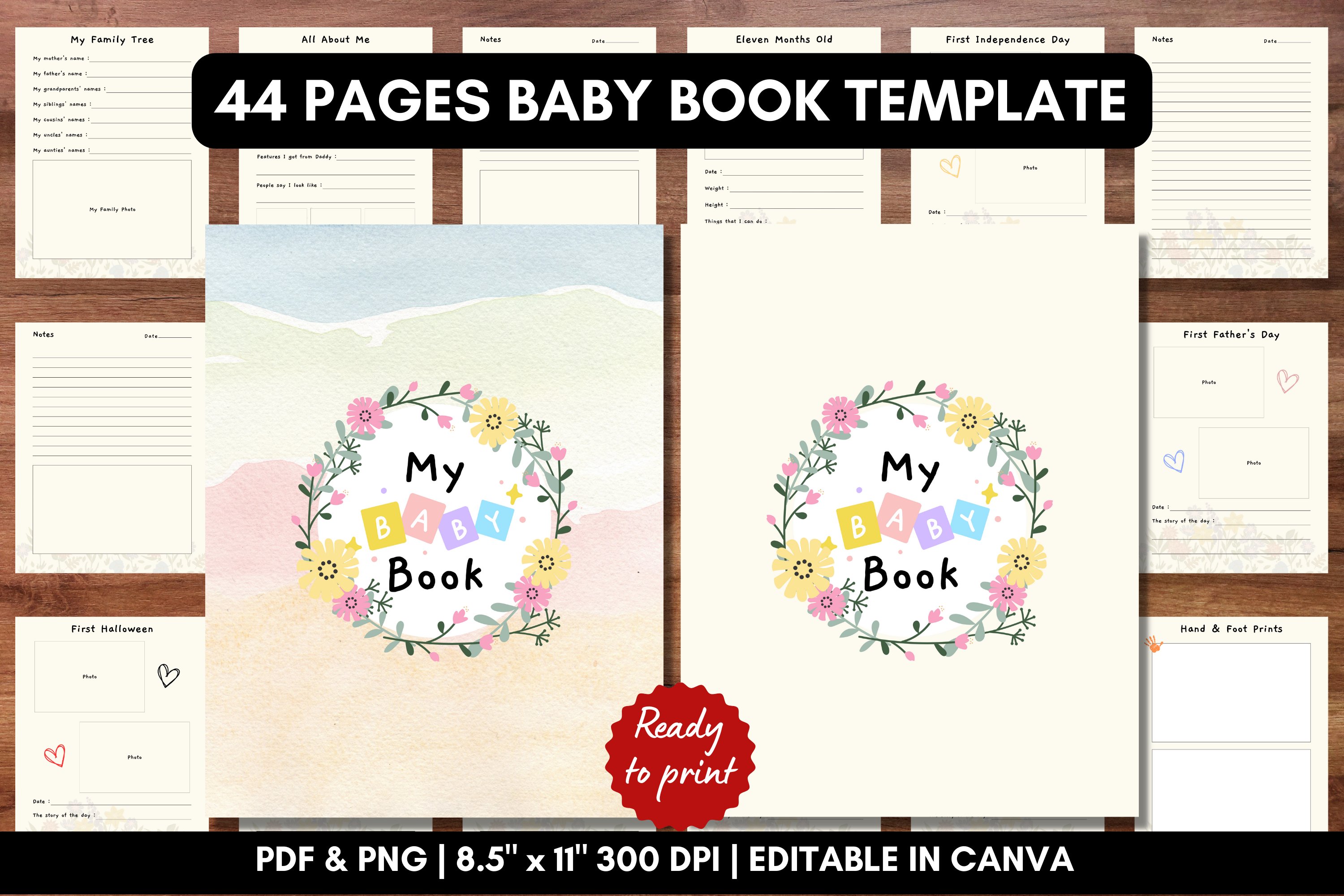 Printable Baby Book