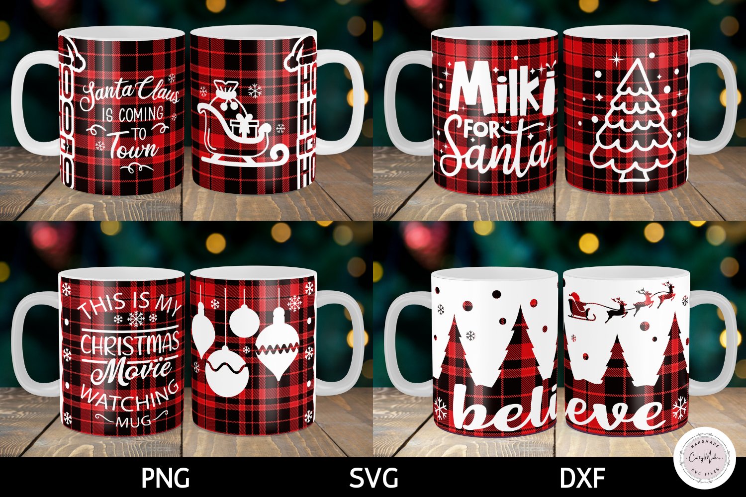 christmas mug sublimation designs
