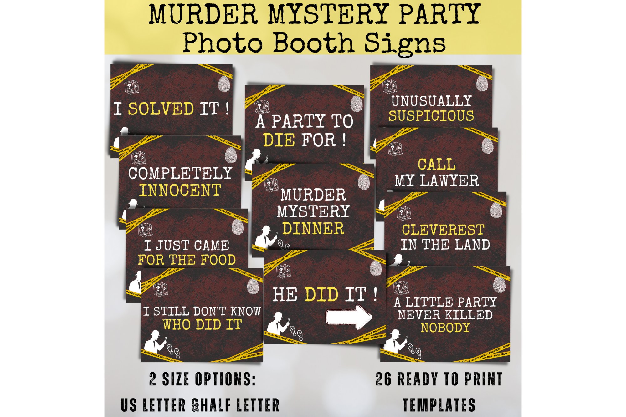 Murder Mystery Party Dinner Photo Booth Signs Printable PDF murder-mystery-party-dinner-photo-booth-signs-printable-pdf