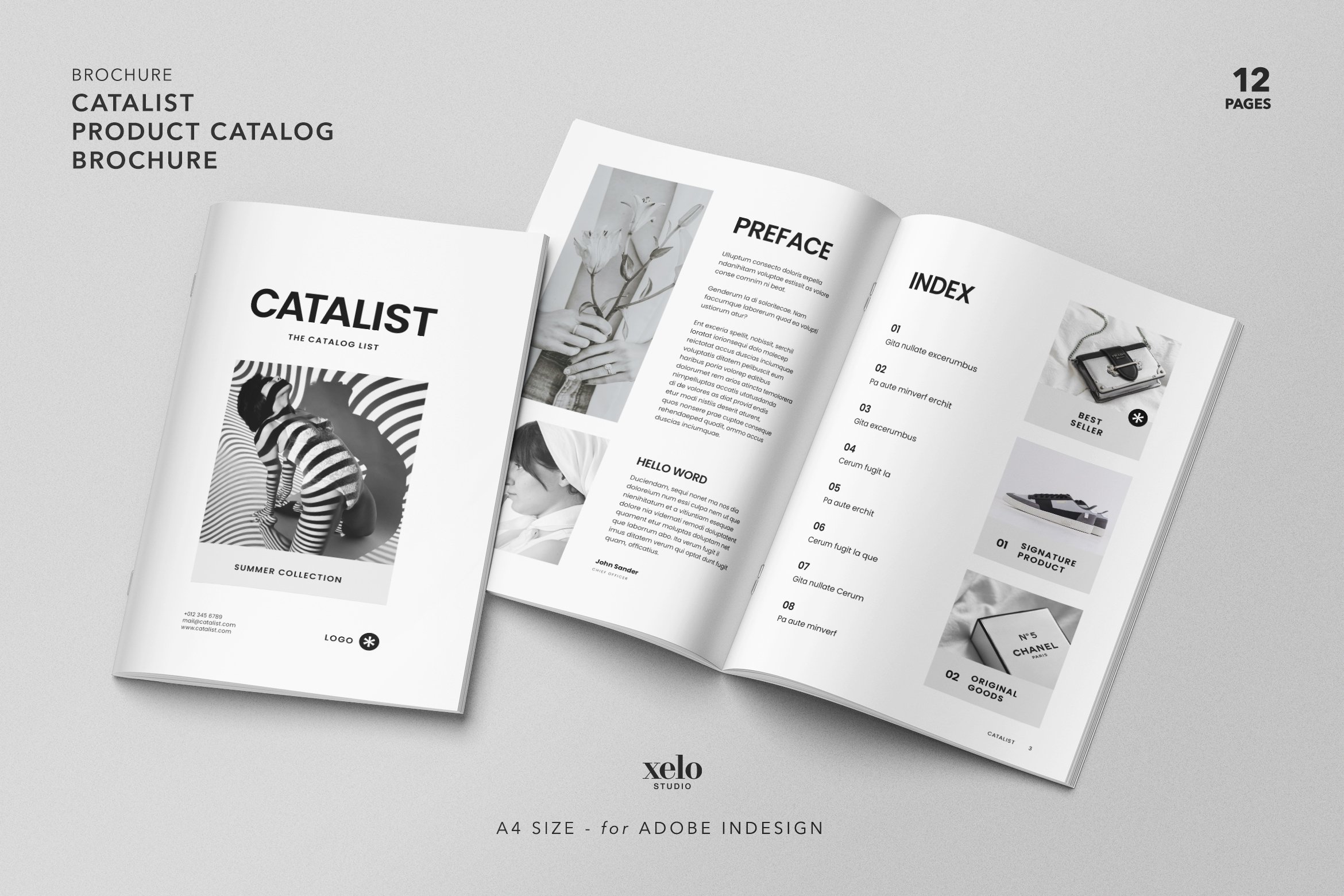 Minimalist Product Catalogue Design