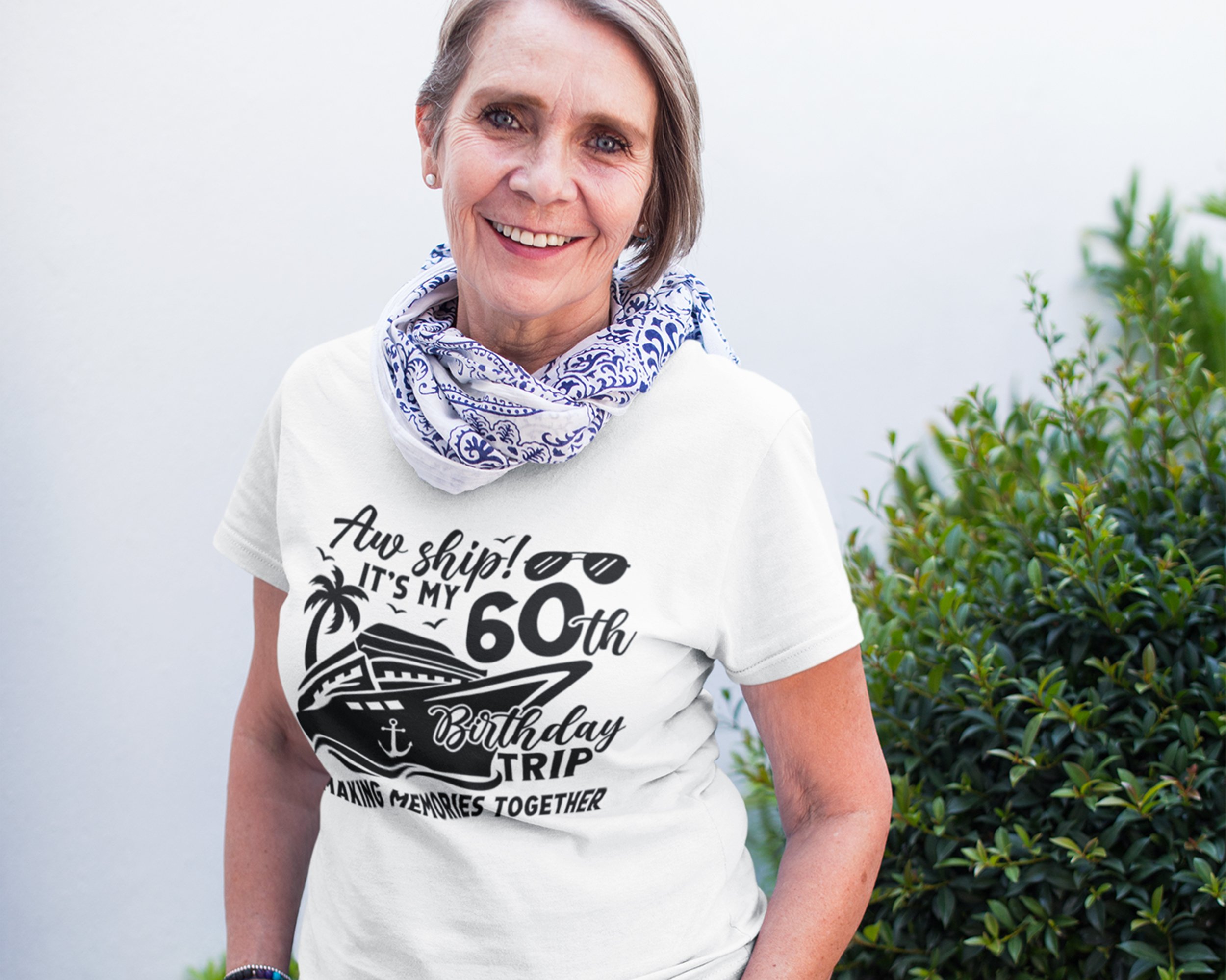 Birthday Cruise SVG Aw ship it's my 60th Birthday trip PNG