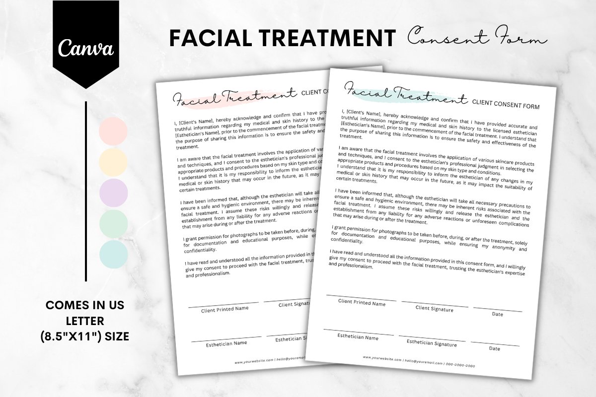facial-treatment-consent-form-template-5-colors