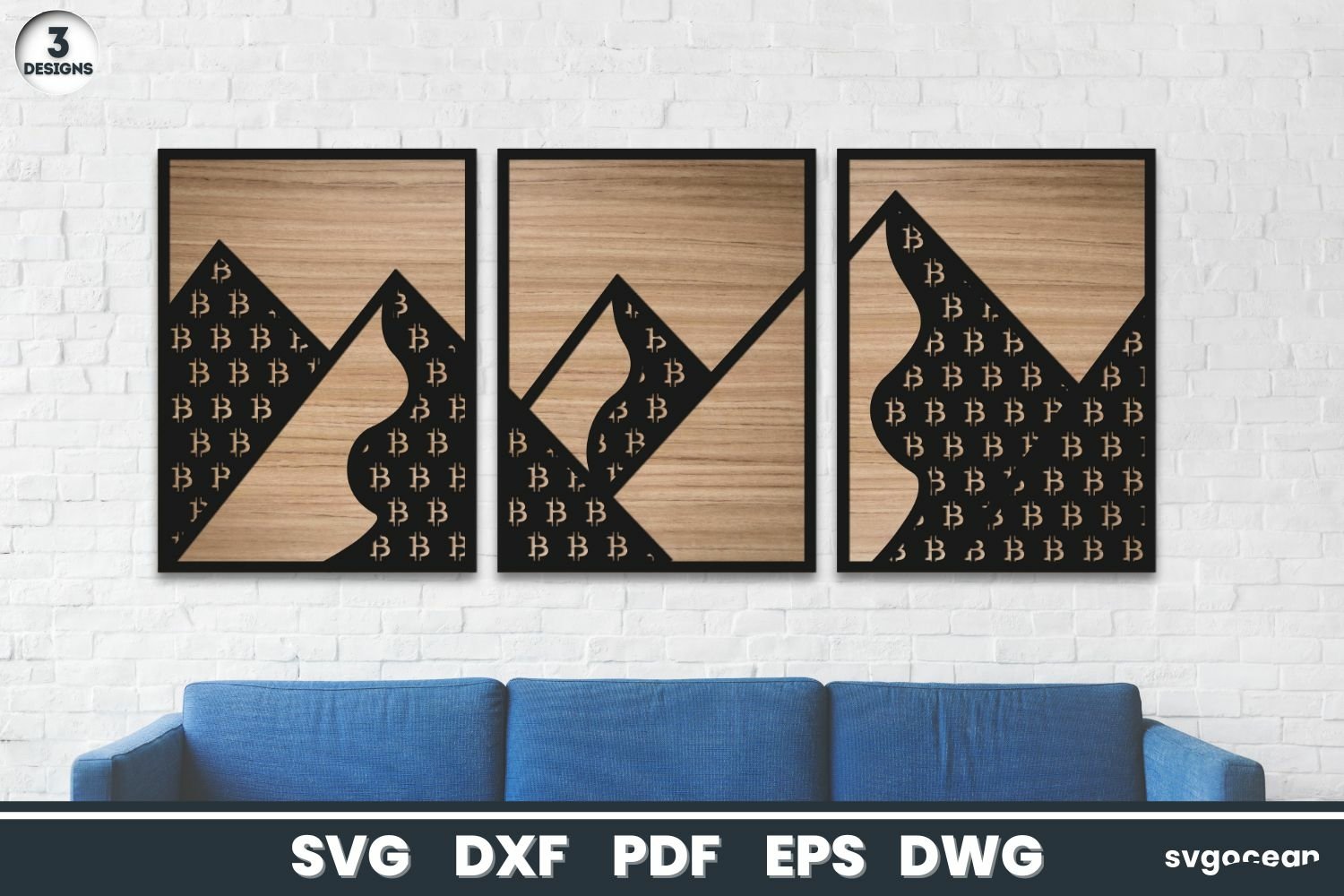 Bitcoin Wall Decor | Laser Cut | SVG