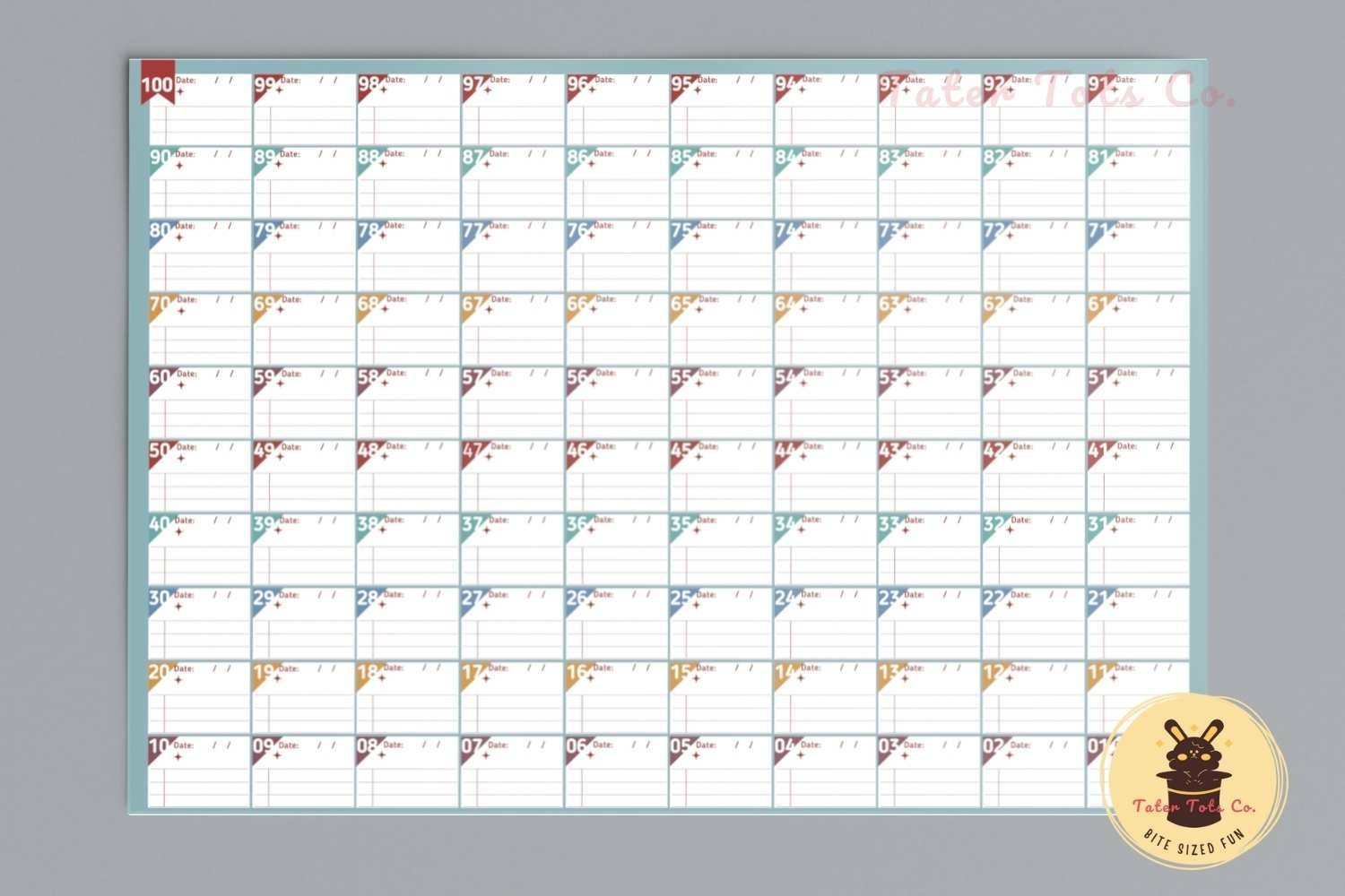 100 Day Challenge Planner Countdown Schedule Template 100-day-challenge-planner-countdown-schedule-template