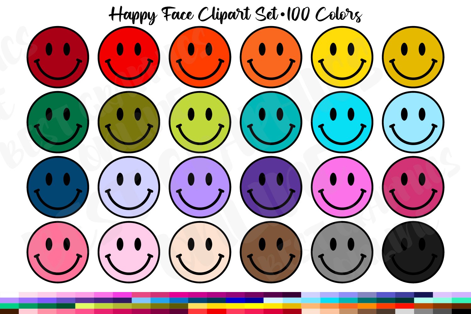 Excited Faces Clip Art Happy Face Clipart Ciil Trading Game
