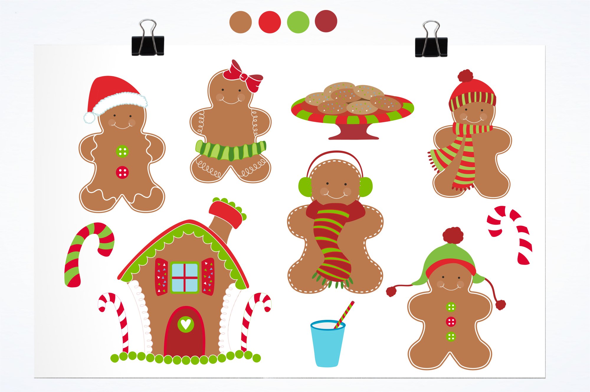Gingerbread Classic graphics and illustrations (17874) | Illustrations ...