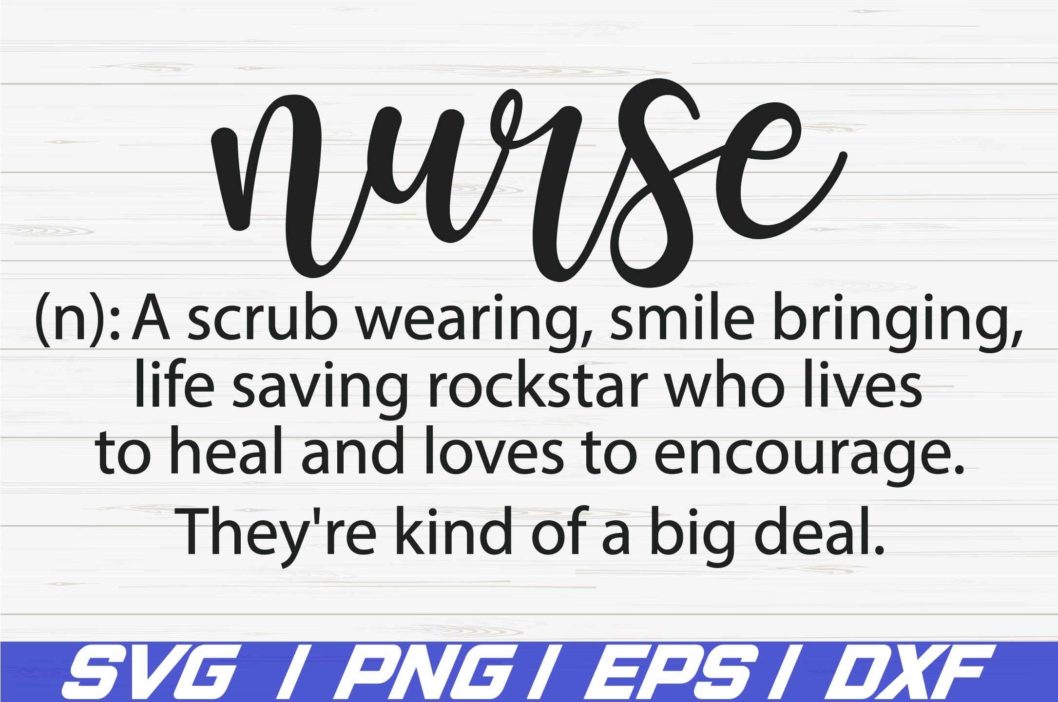 Nurse Definition SVG / Cut File / Cricut / Commercial use (617871) Cut Files Design Bundles