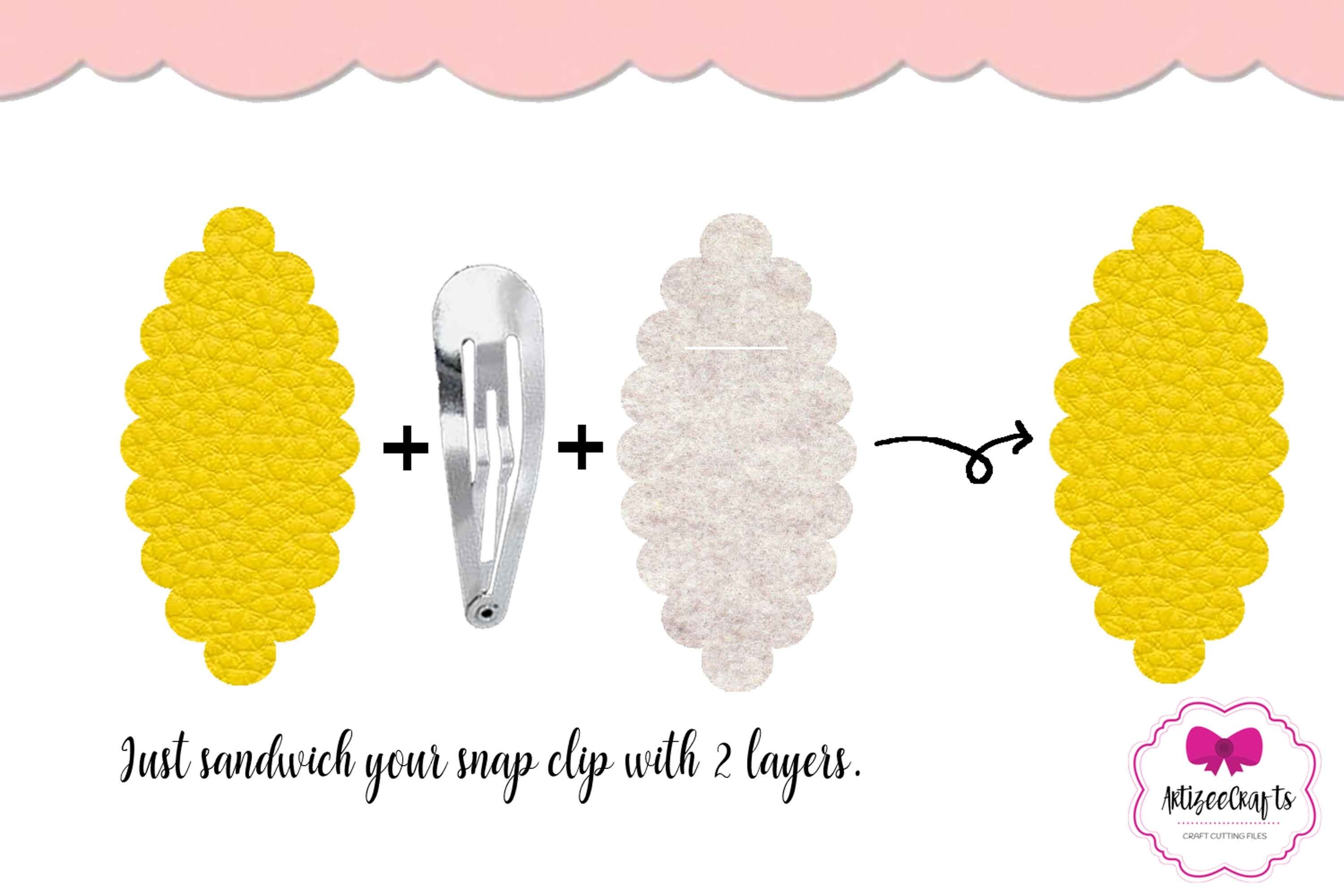 Snap Clip TemplateScalloped Snap ClipCricut Snap Clip (1059356) Cut