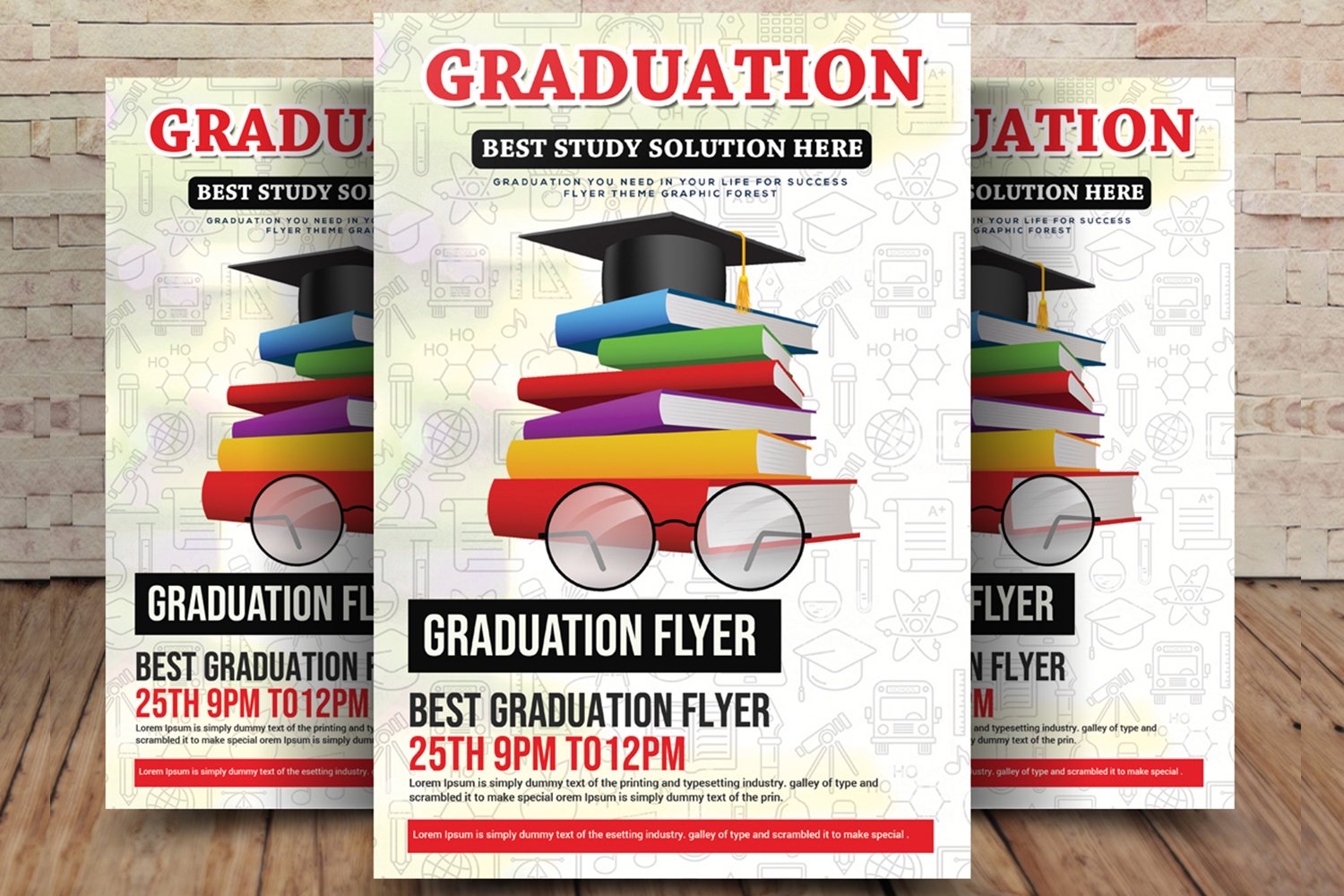 Graduation Flyer Design Psd