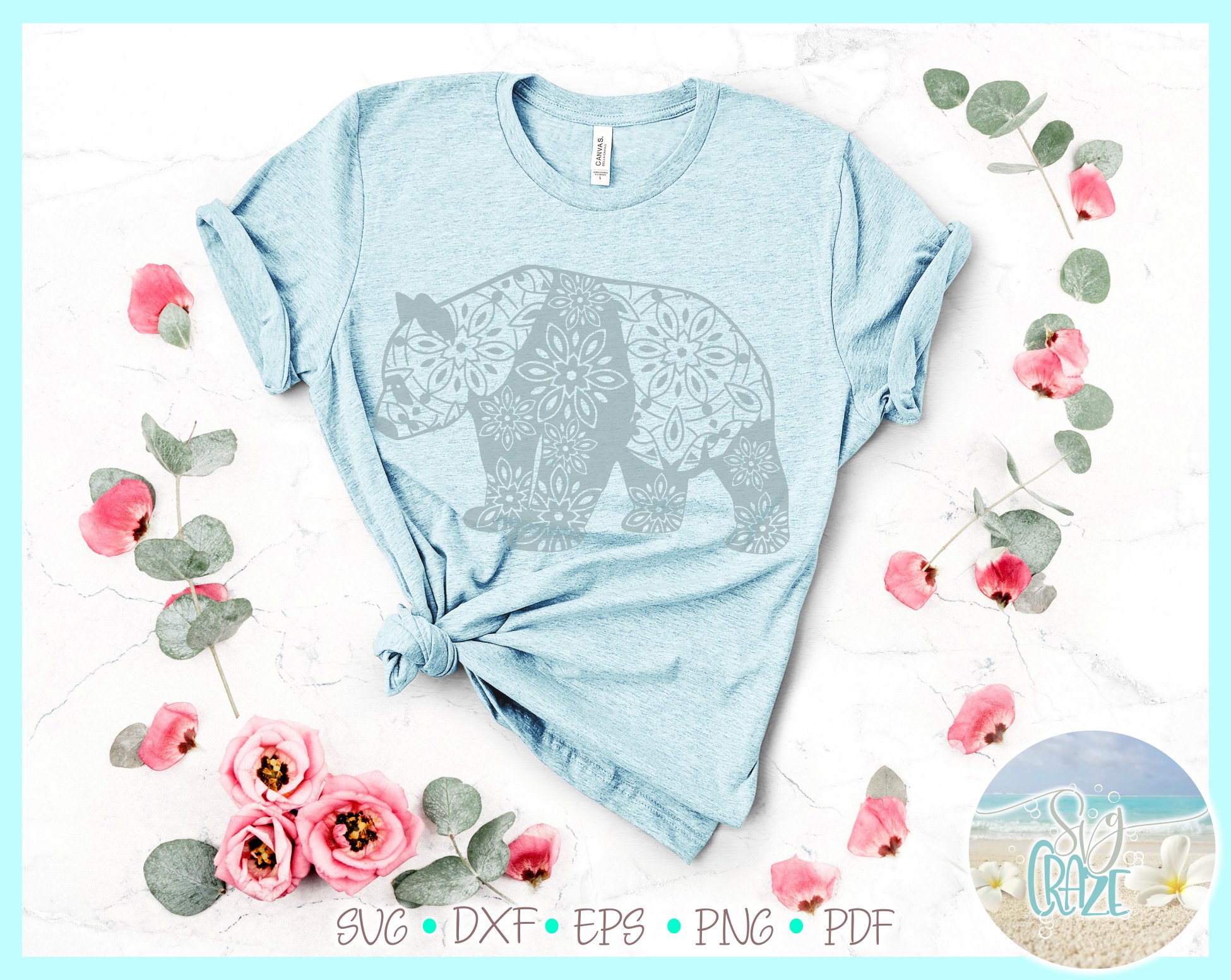 Download Panda Mandala Zentangle SVG Dxf Eps Png PDF files for ...