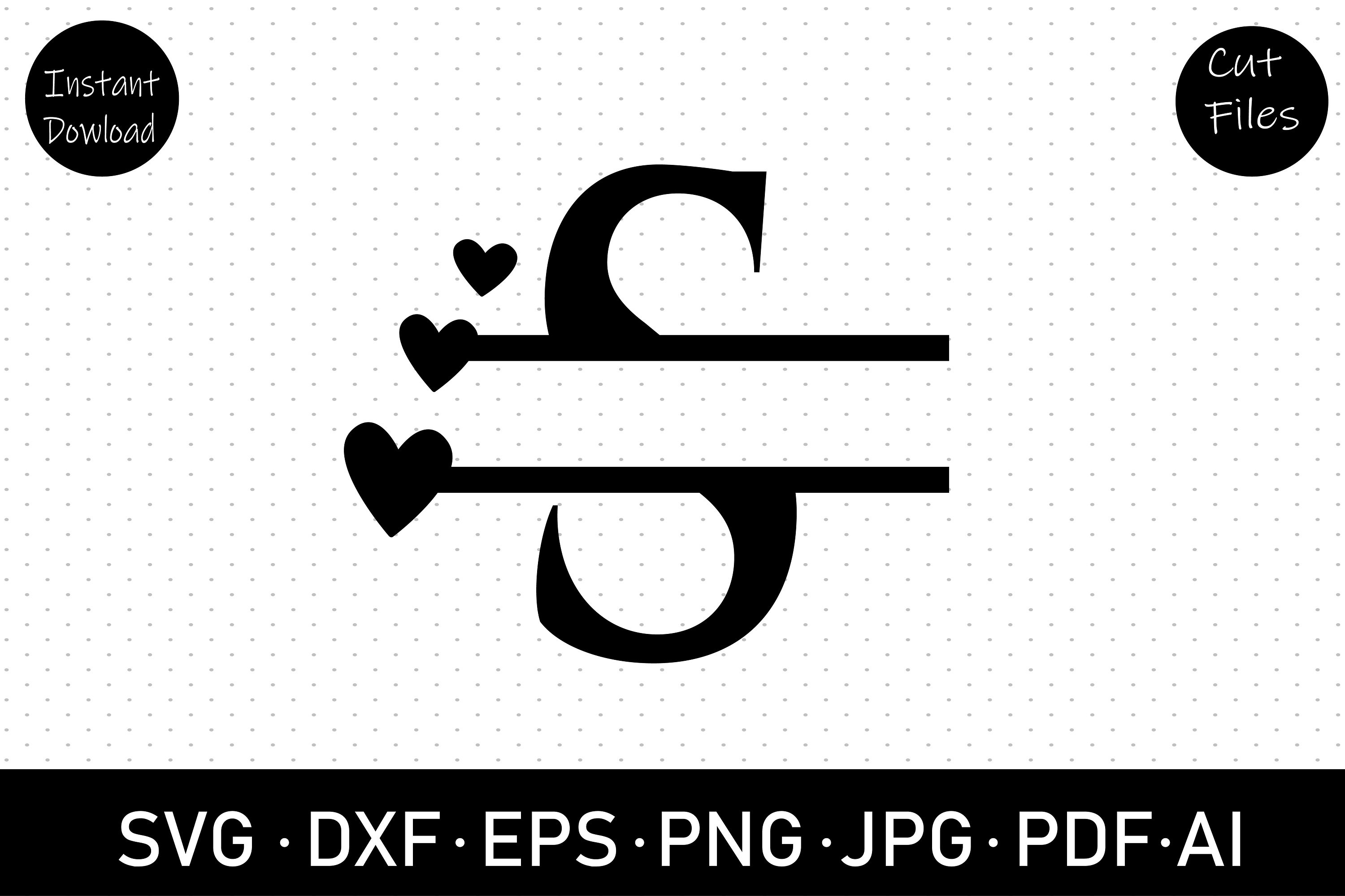 Download Silhouette Studio Regal Split Alphabet Laurels Ready To Cut Vector Files For Silhouette Cricut Letter S Split Monogram Svg Png Dxf Templates Craft Supplies Tools Safarni Org