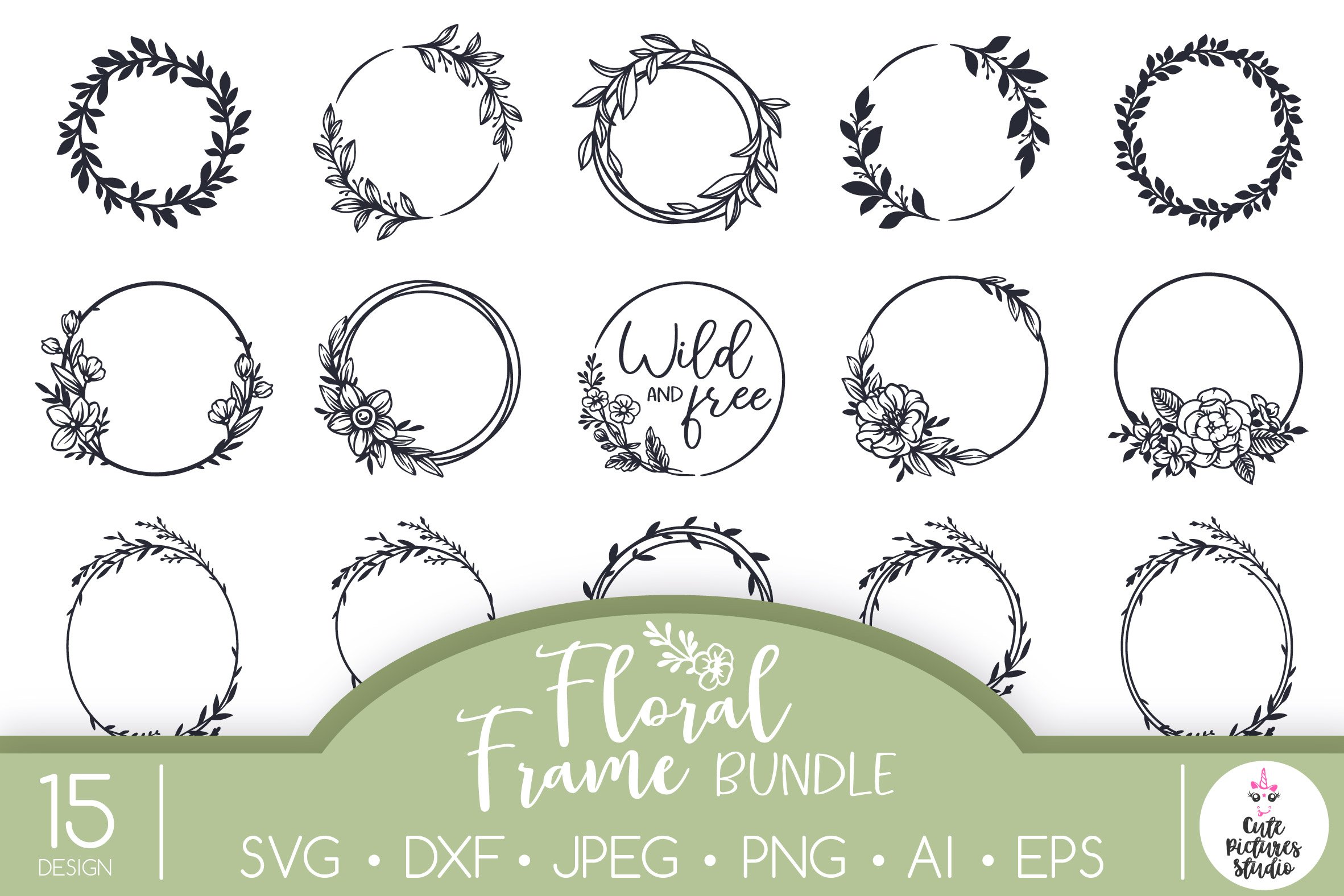Wreath svg Family monogram Cricut svg Graceful wedding monogram frame SVG cut file heart Monogram Svg file Floral monogram Cricut svg