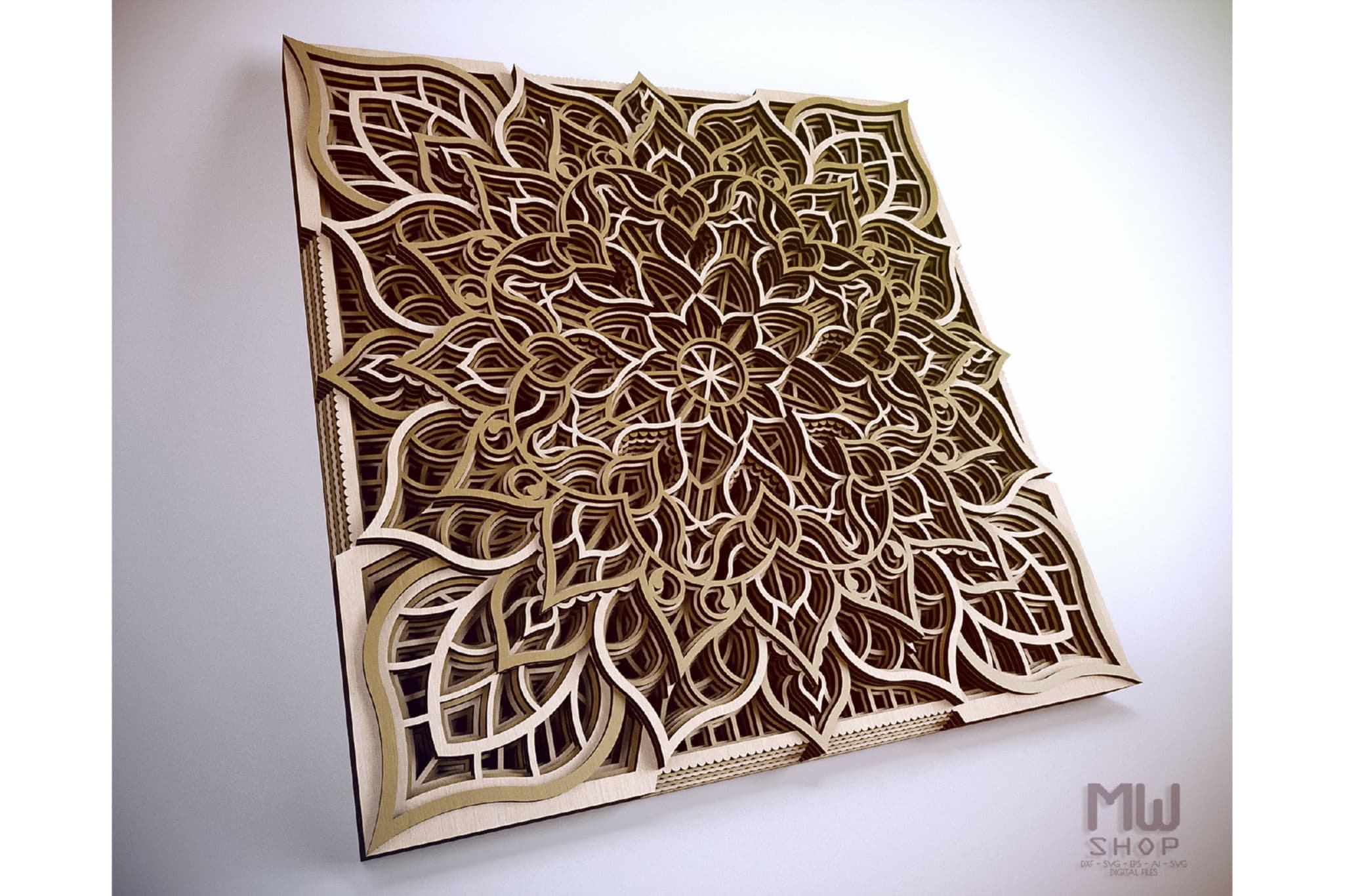 Download M30 - Layered Mandala, Multilayer Mandala SVG DXF (580856 ...