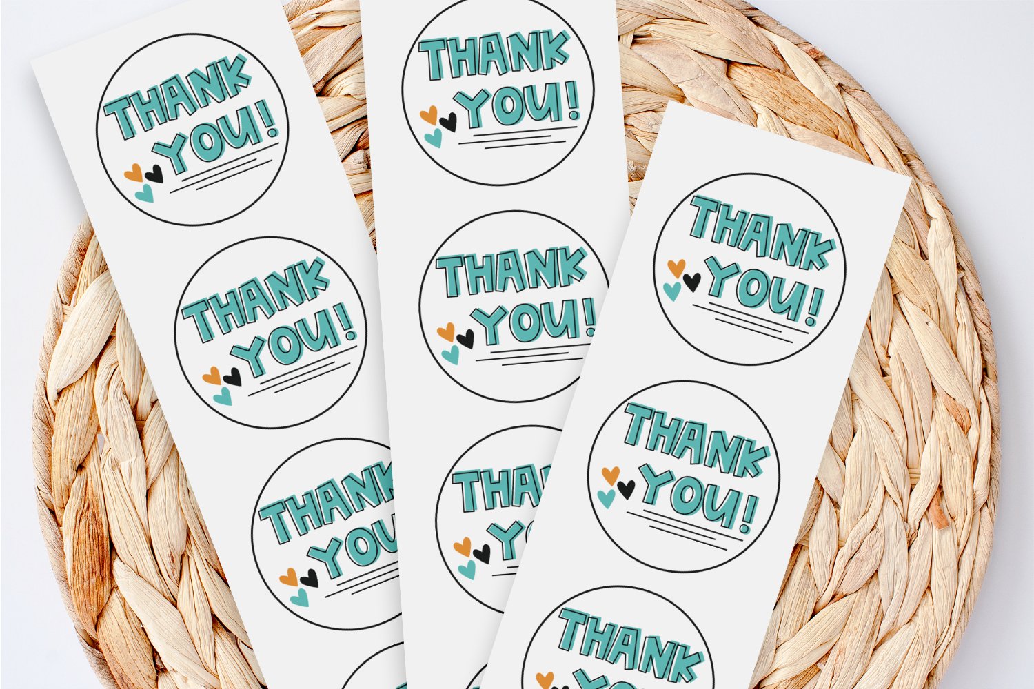 Thank You Printable Sticker Sheet (894134) | Stickers | Design Bundles