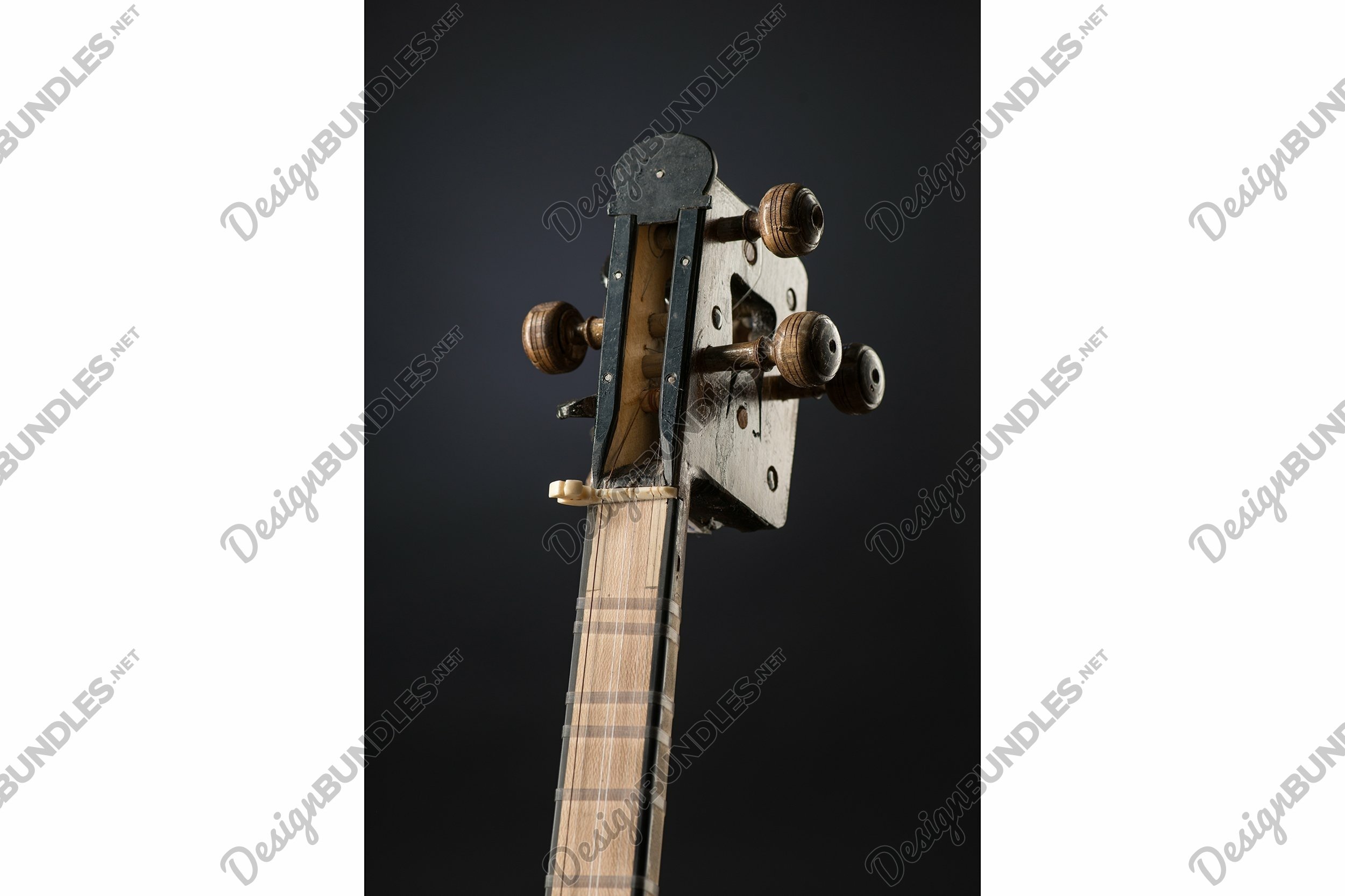 Fretboard of an ancient Asian stringed musical instrument (1229544 ...